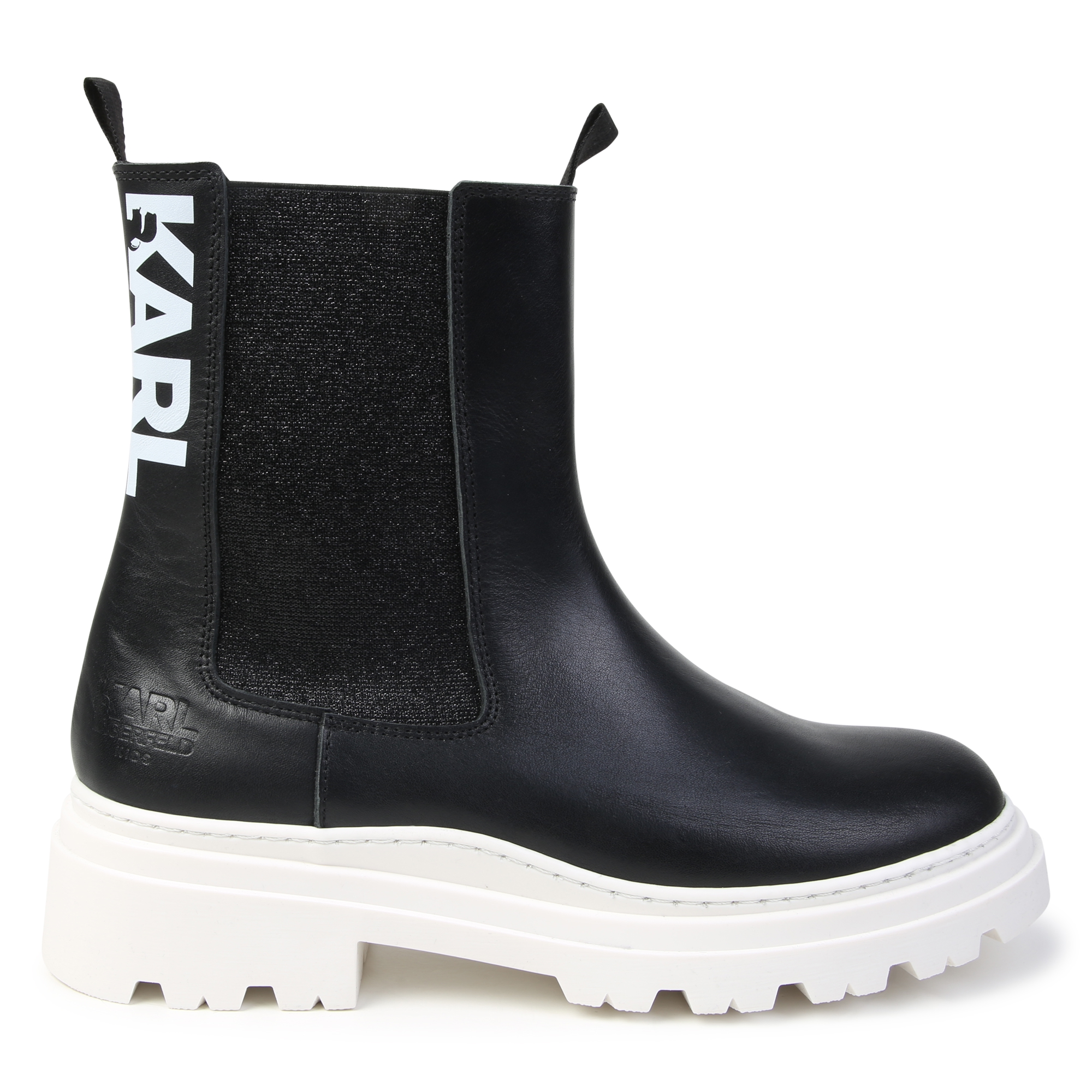 Leather ankle boots KARL LAGERFELD KIDS for GIRL