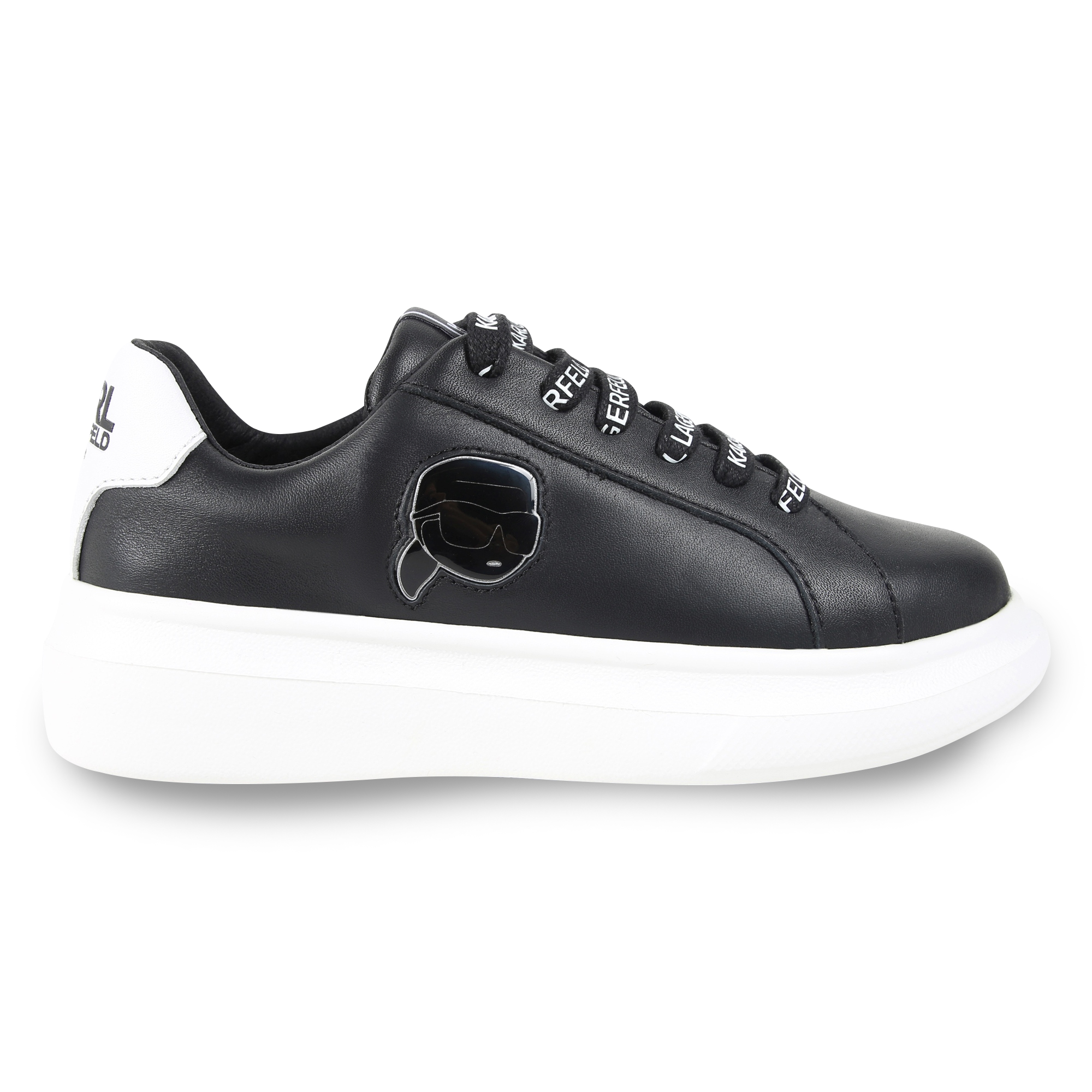 Sneakers basse in pelle KARL LAGERFELD KIDS Per RAGAZZO