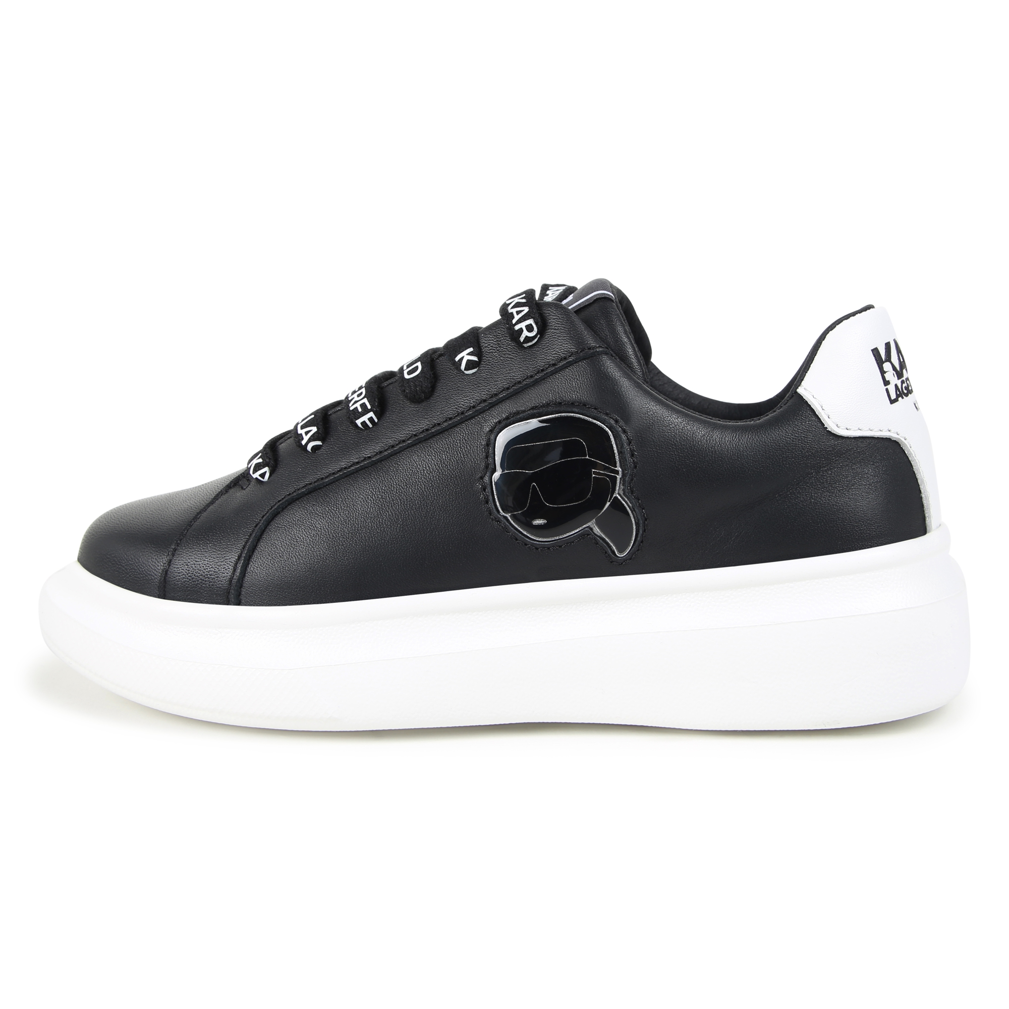 Sneakers basse in pelle KARL LAGERFELD KIDS Per RAGAZZO