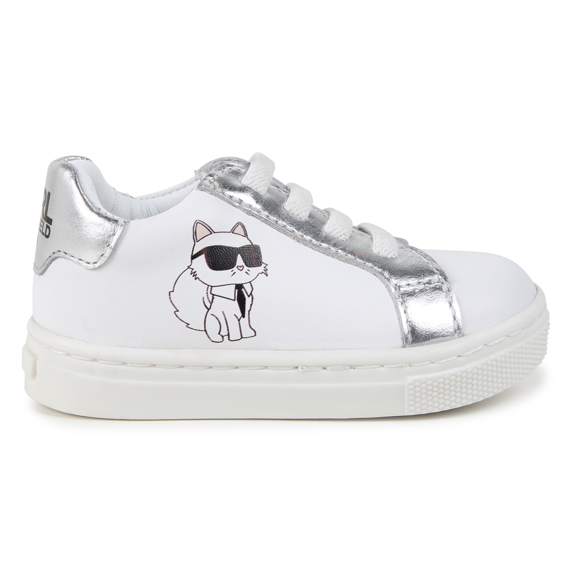 Low-top leather trainers KARL LAGERFELD KIDS for UNISEX