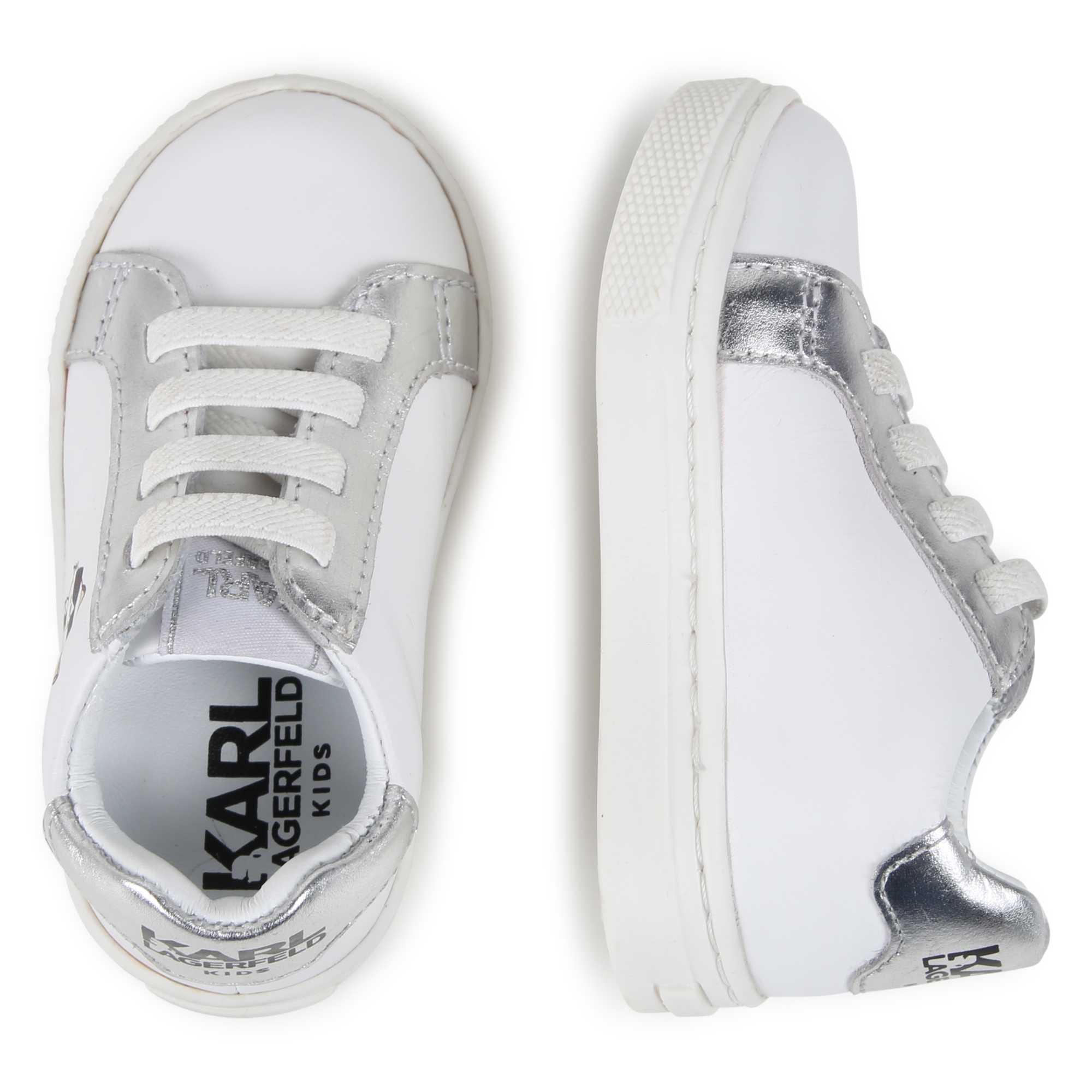 Low-top leather trainers KARL LAGERFELD KIDS for UNISEX