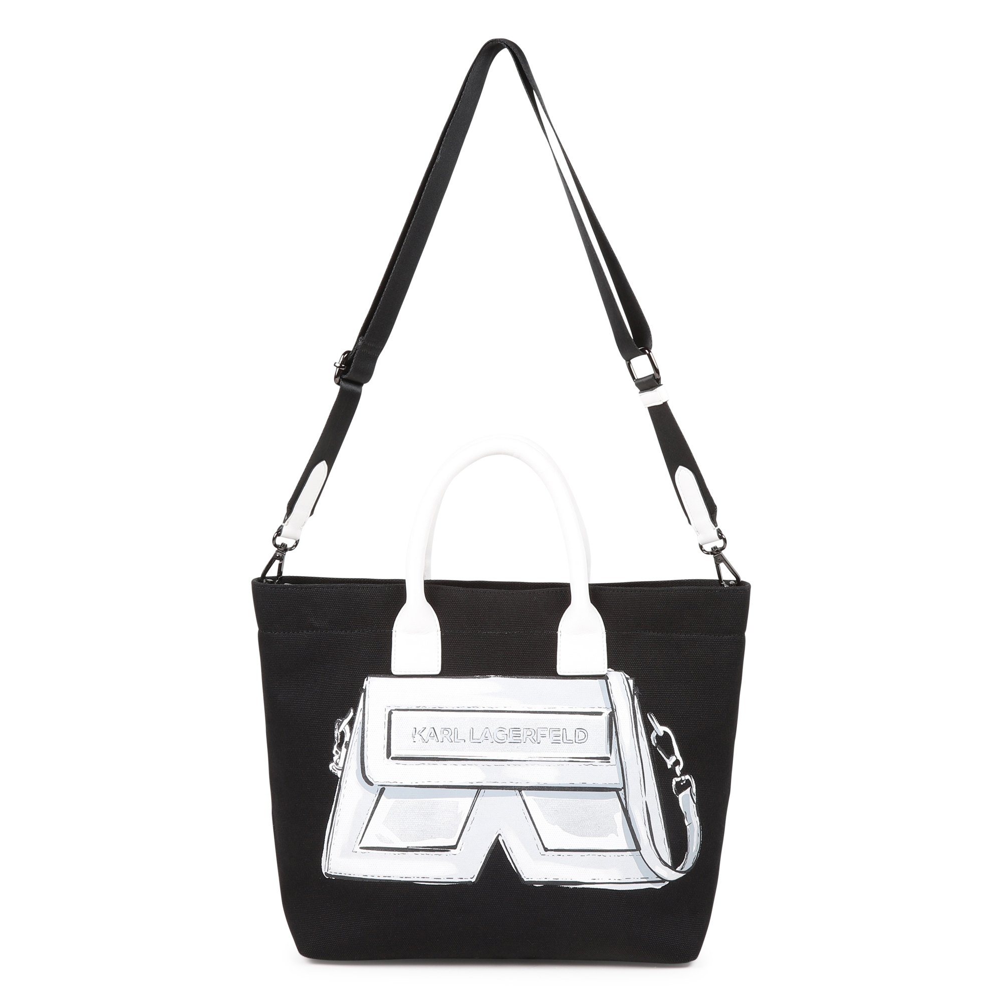 Canvas tote bag KARL LAGERFELD KIDS for GIRL