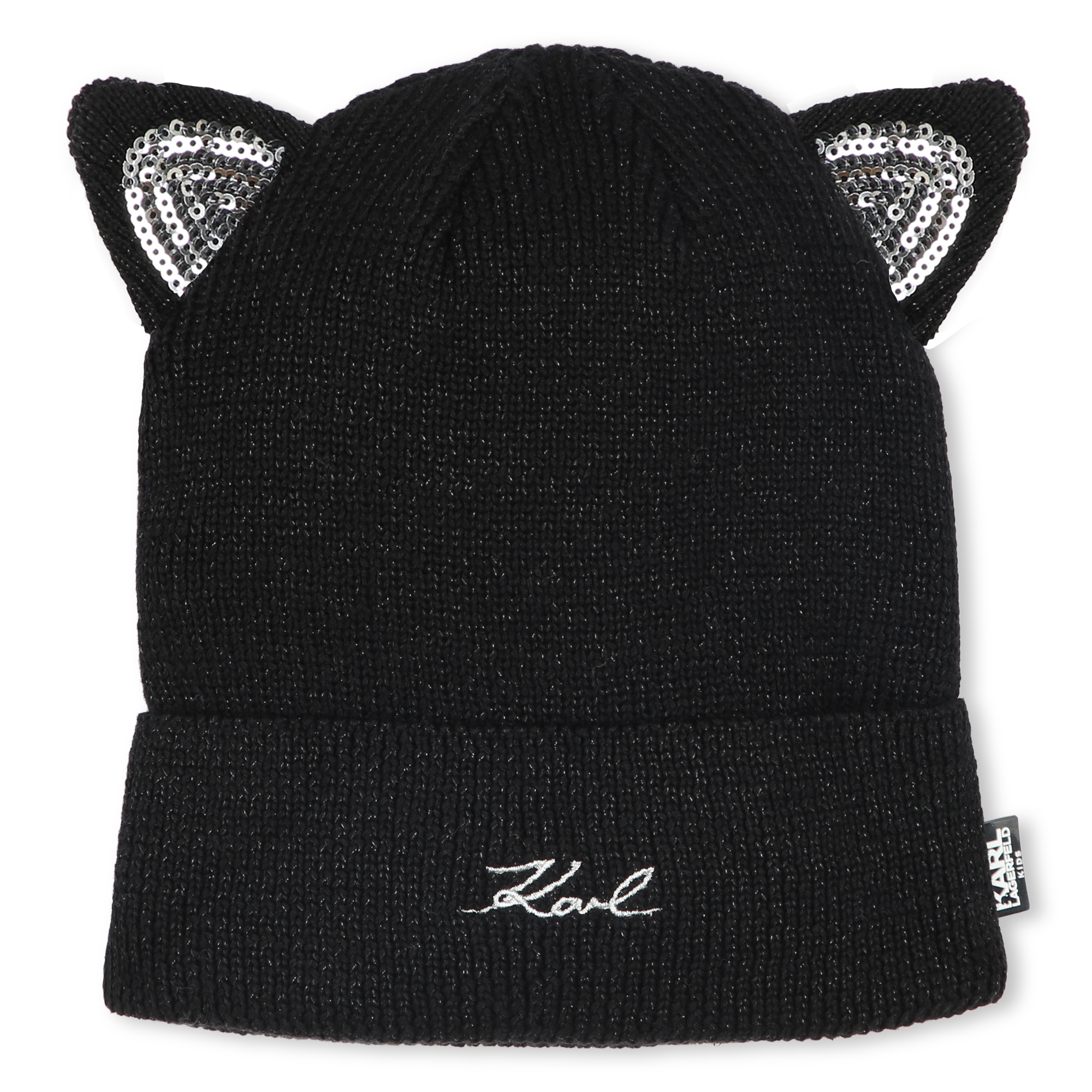 Bonnet orné de sequins KARL LAGERFELD KIDS pour FILLE