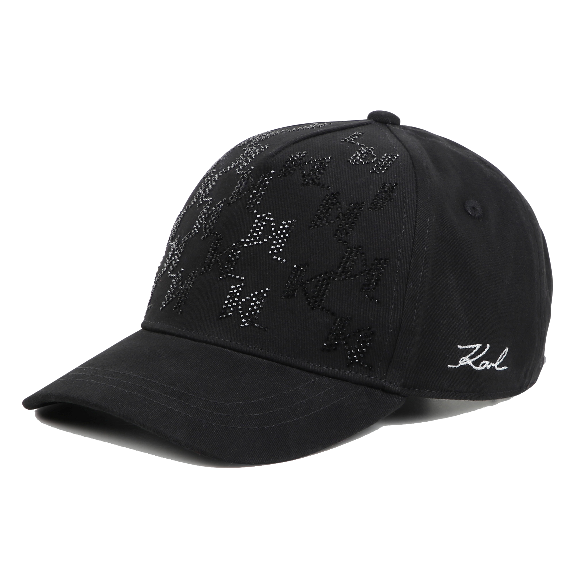 Sparkle cotton baseball cap KARL LAGERFELD KIDS for GIRL