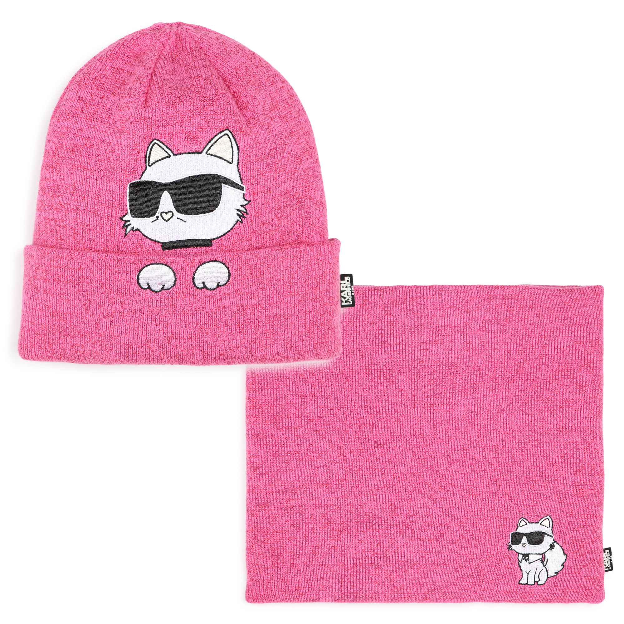 Ensemble bonnet et tour de cou KARL LAGERFELD KIDS pour FILLE