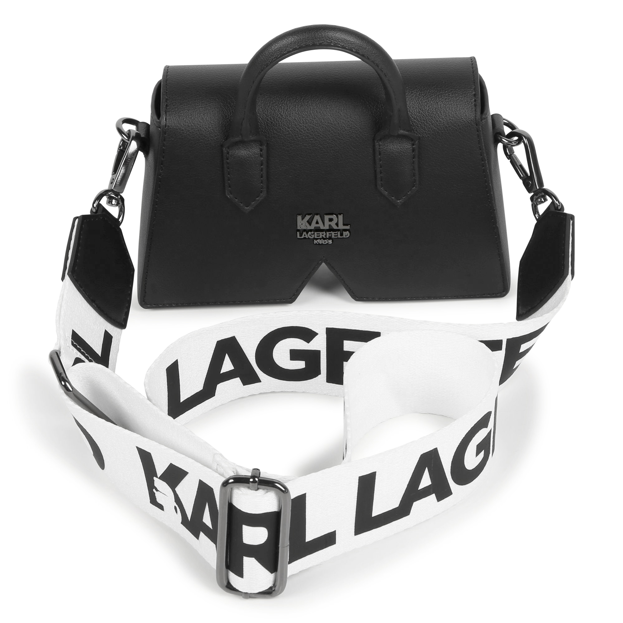 Handtas van glanzend materiaal KARL LAGERFELD KIDS Voor