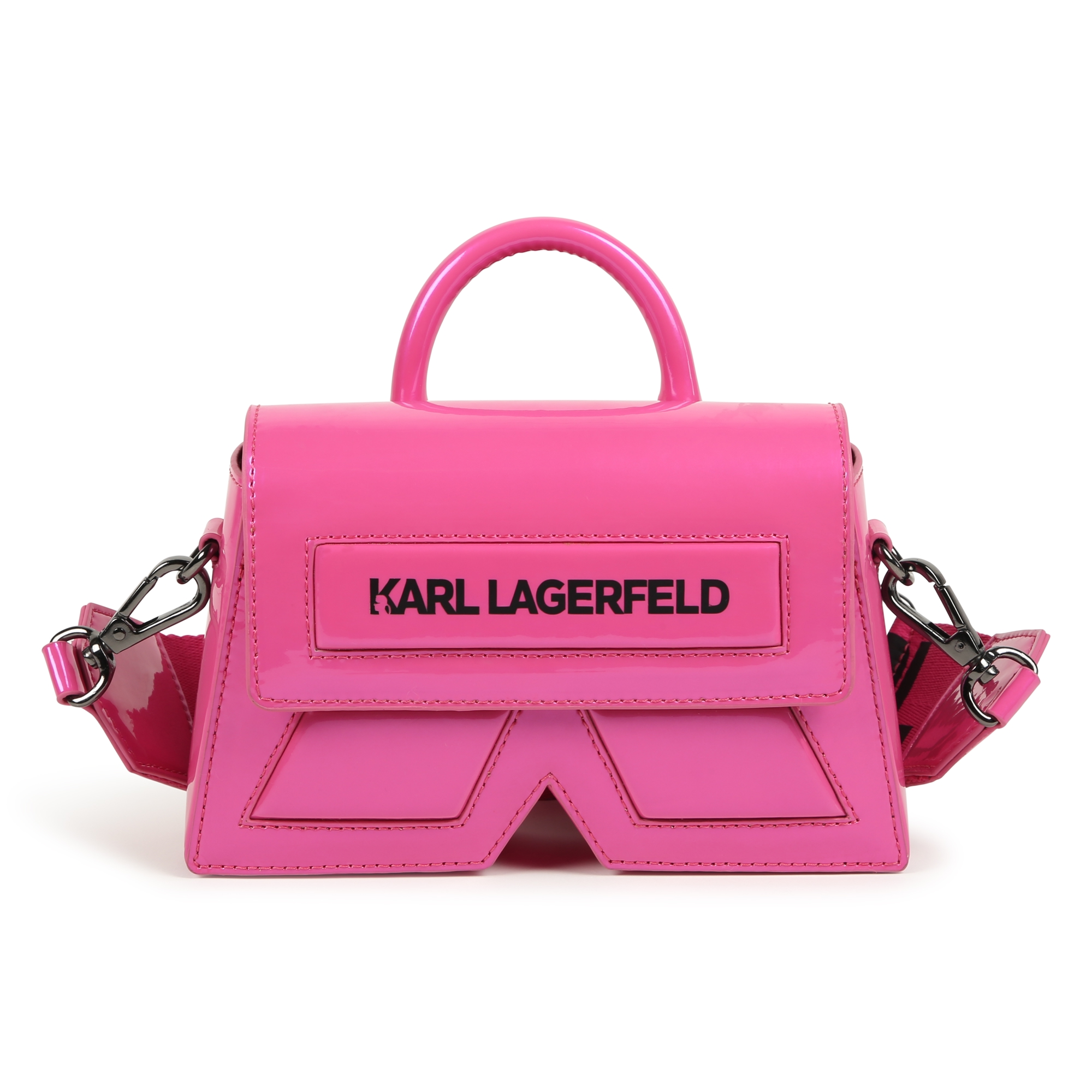 Handtas van glanzend materiaal KARL LAGERFELD KIDS Voor