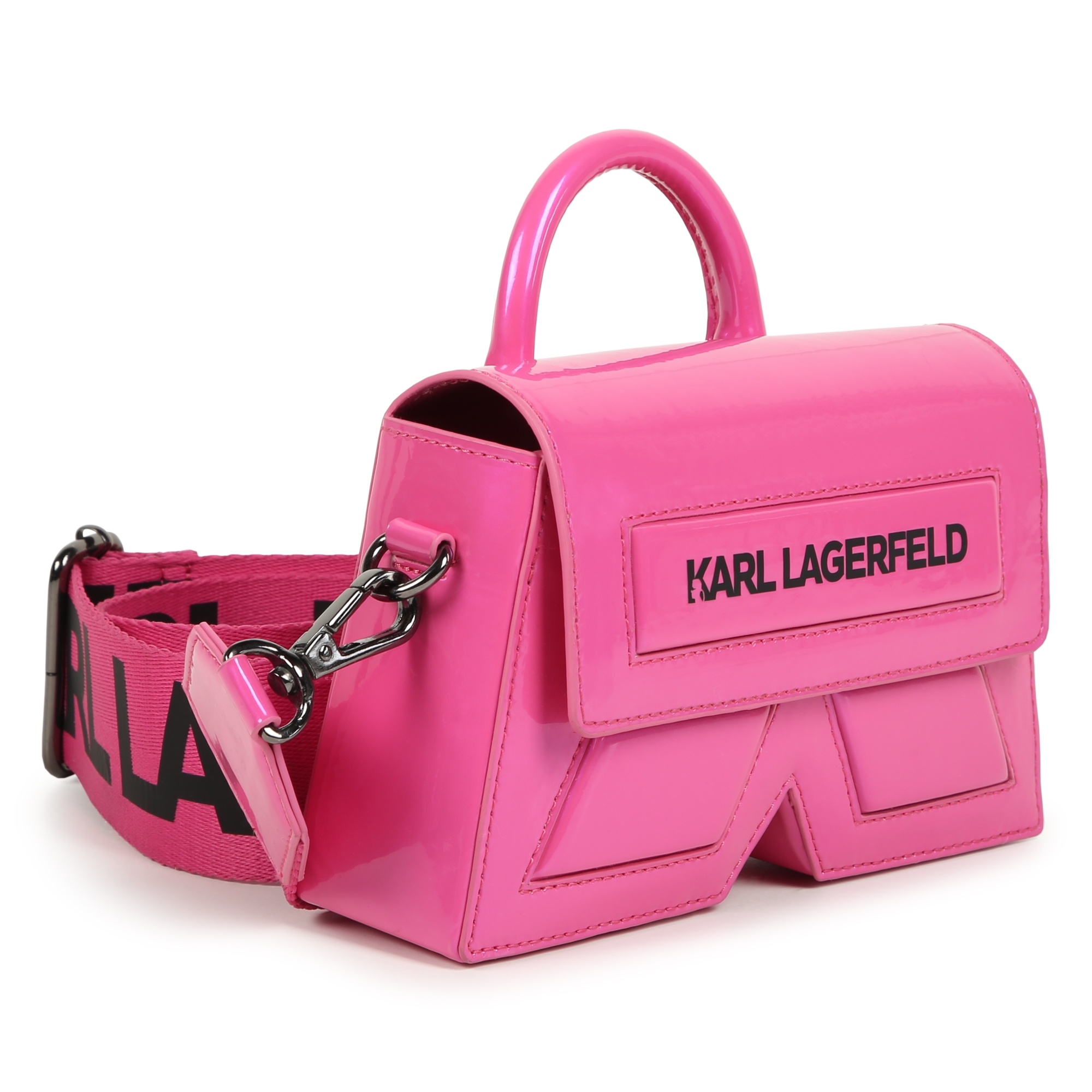 Handtas van glanzend materiaal KARL LAGERFELD KIDS Voor