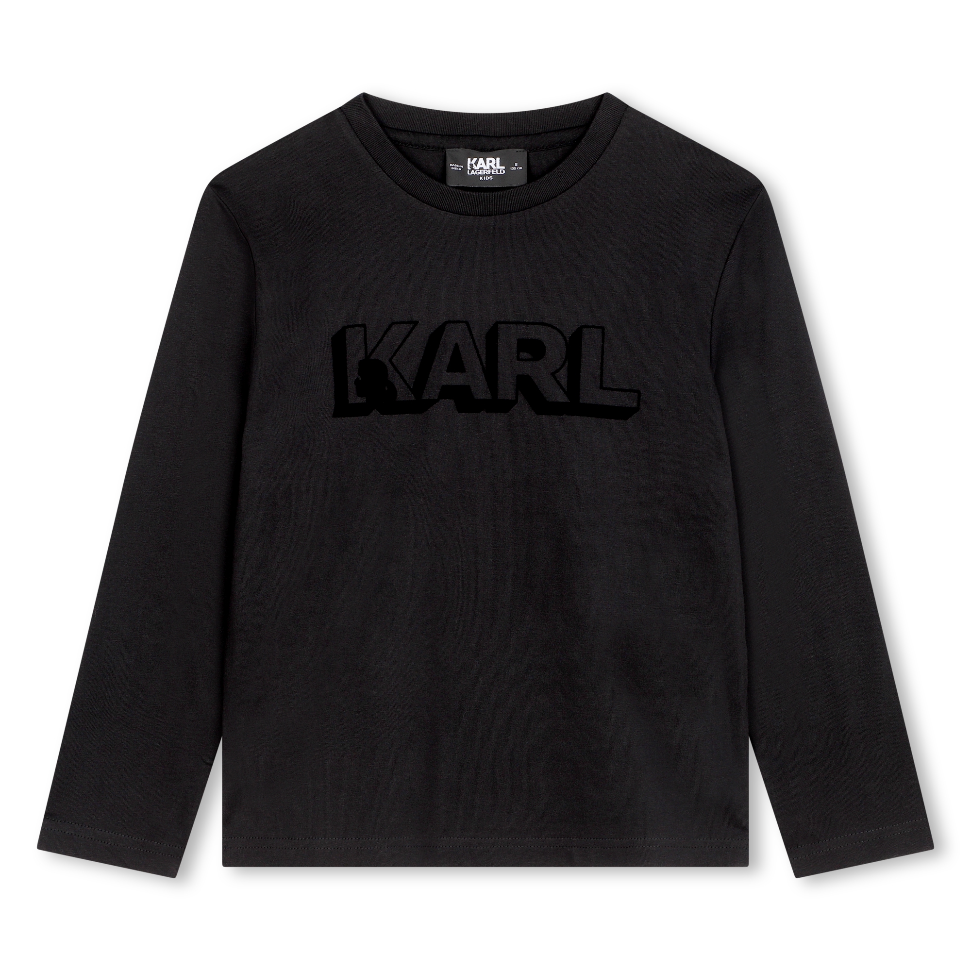 T-shirt à manches longues KARL LAGERFELD KIDS pour GARCON