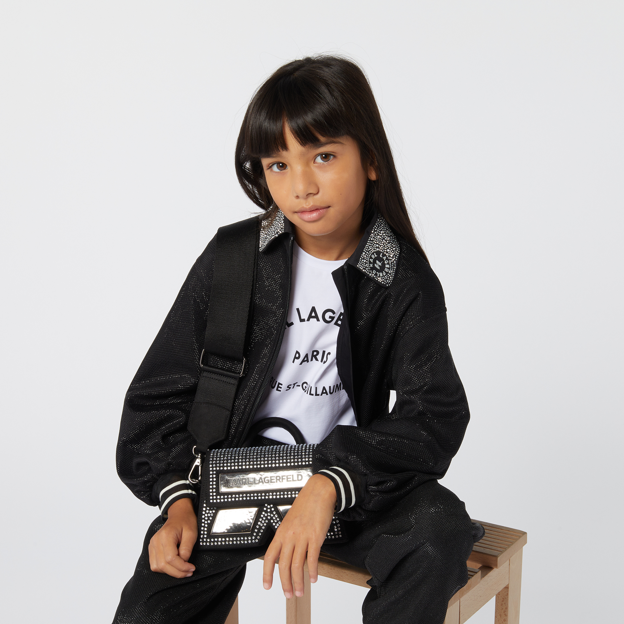 Tas met schouderriem KARL LAGERFELD KIDS Voor