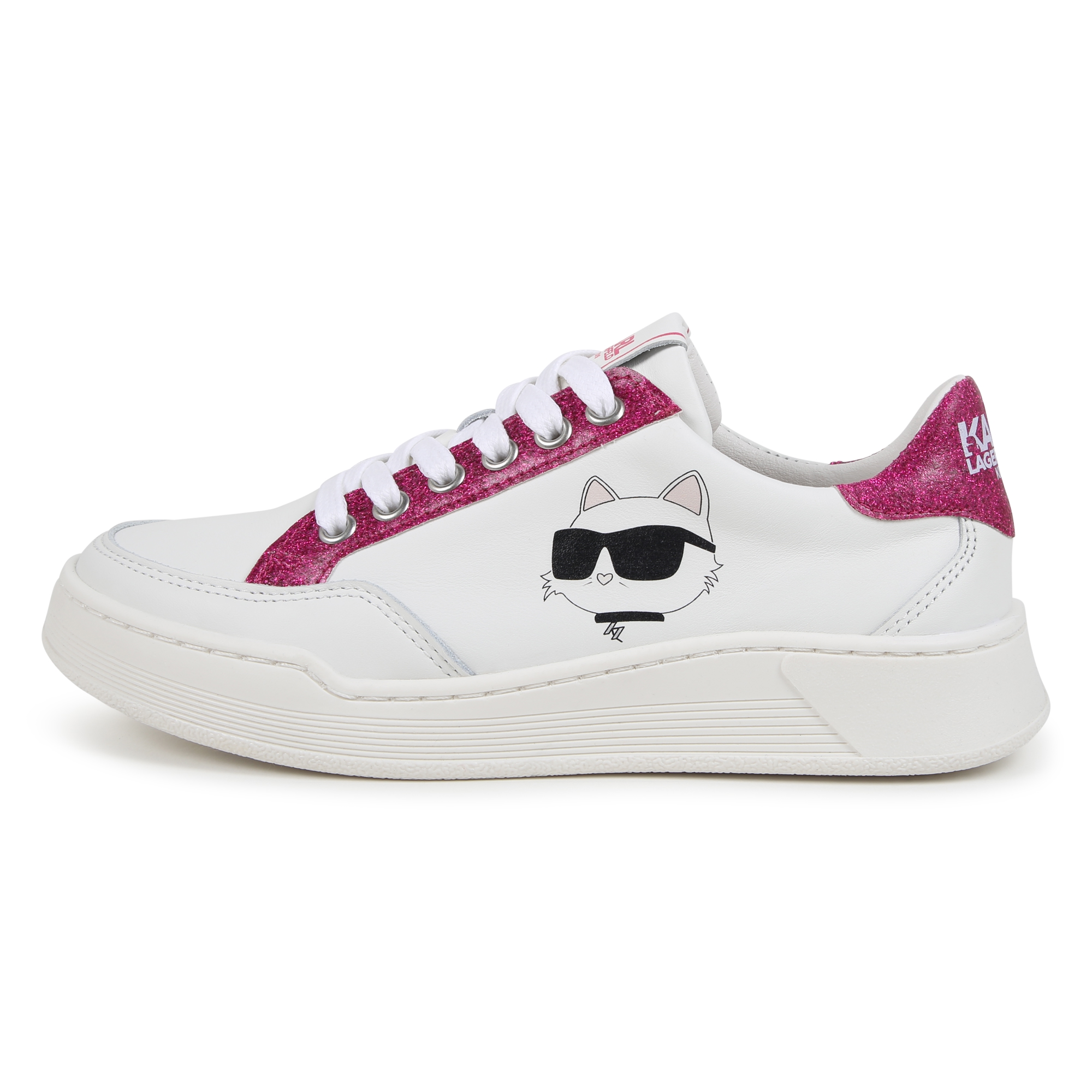 Ledersneaker mit Schnürung KARL LAGERFELD KIDS Für MÄDCHEN