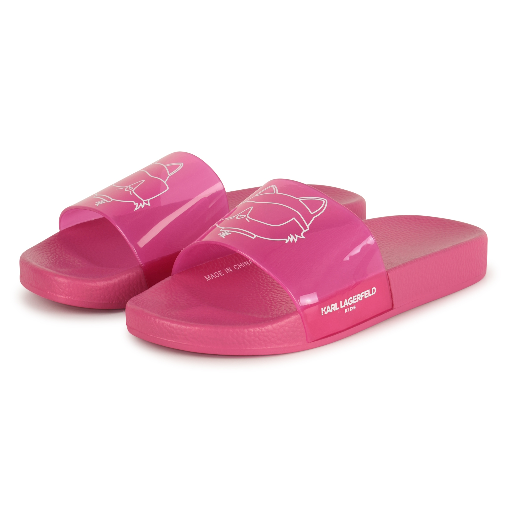 Sliders with printed design KARL LAGERFELD KIDS for GIRL