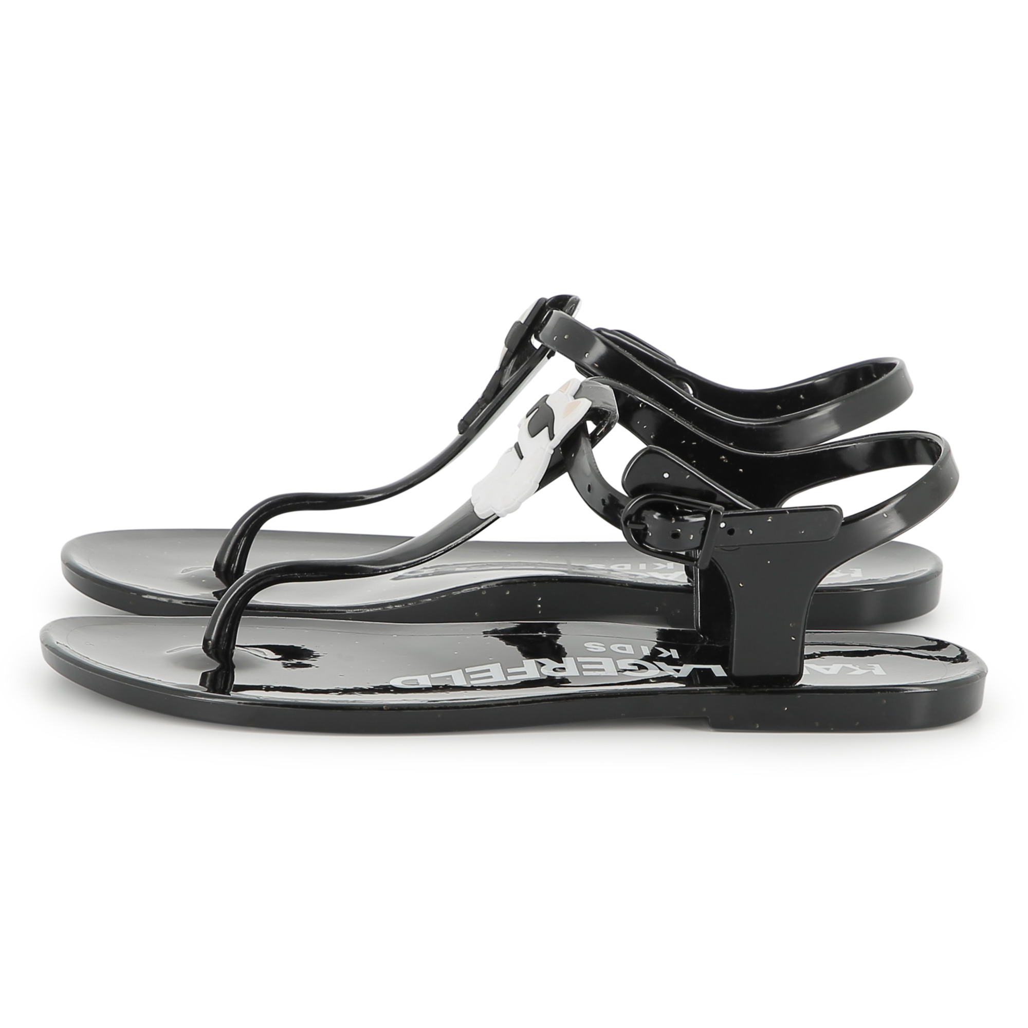 Sandalen met gespen en badge KARL LAGERFELD KIDS Voor