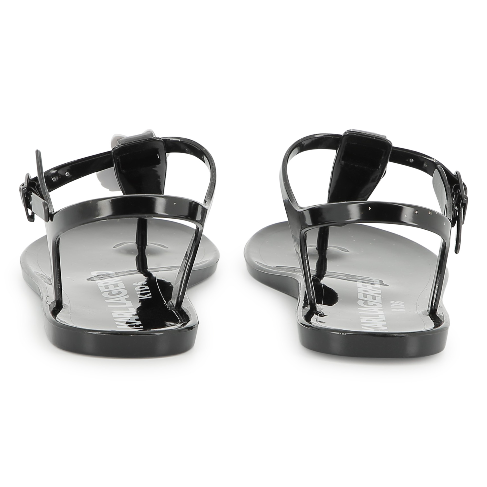 Sandalen met gespen en badge KARL LAGERFELD KIDS Voor