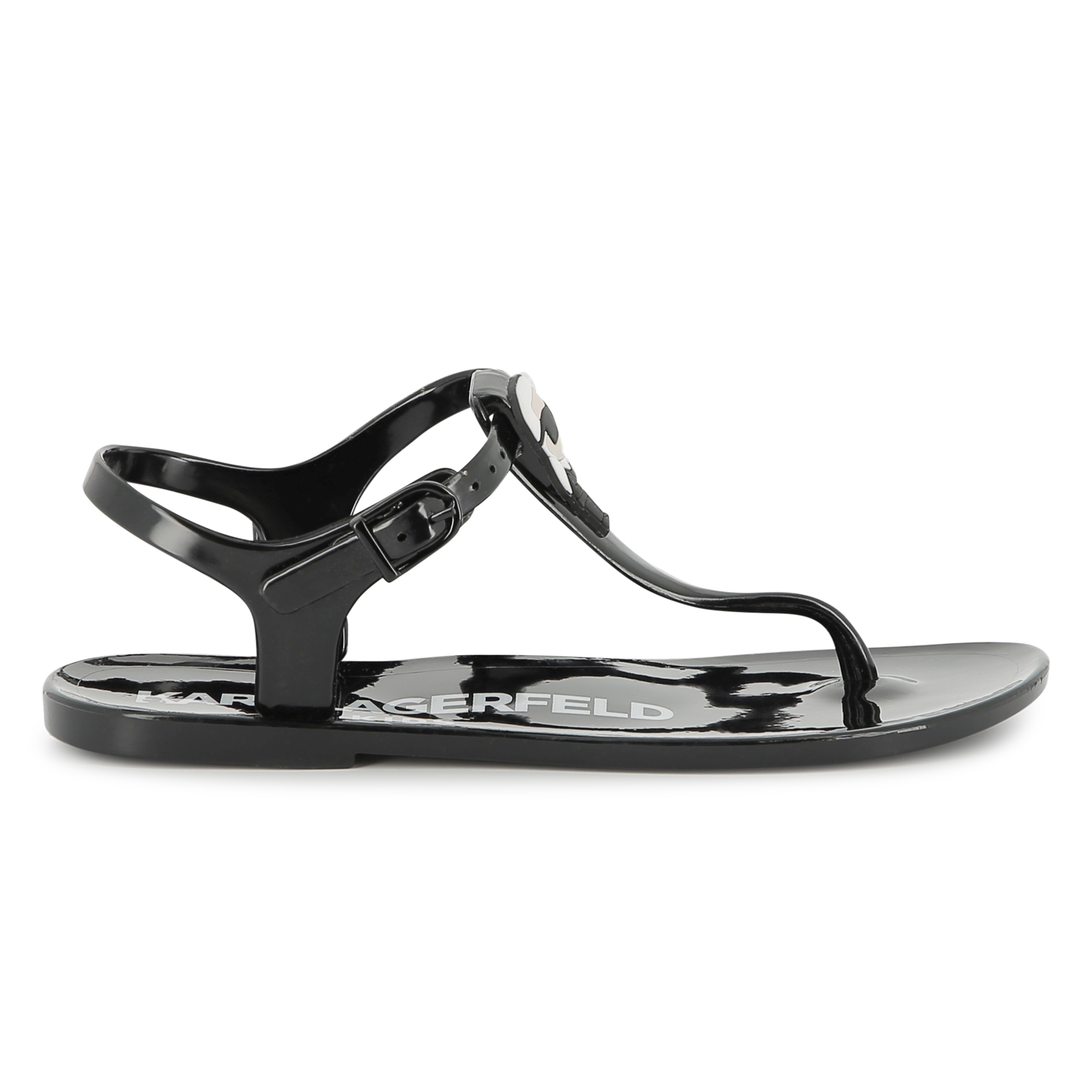 Sandalen met gespen en badge KARL LAGERFELD KIDS Voor