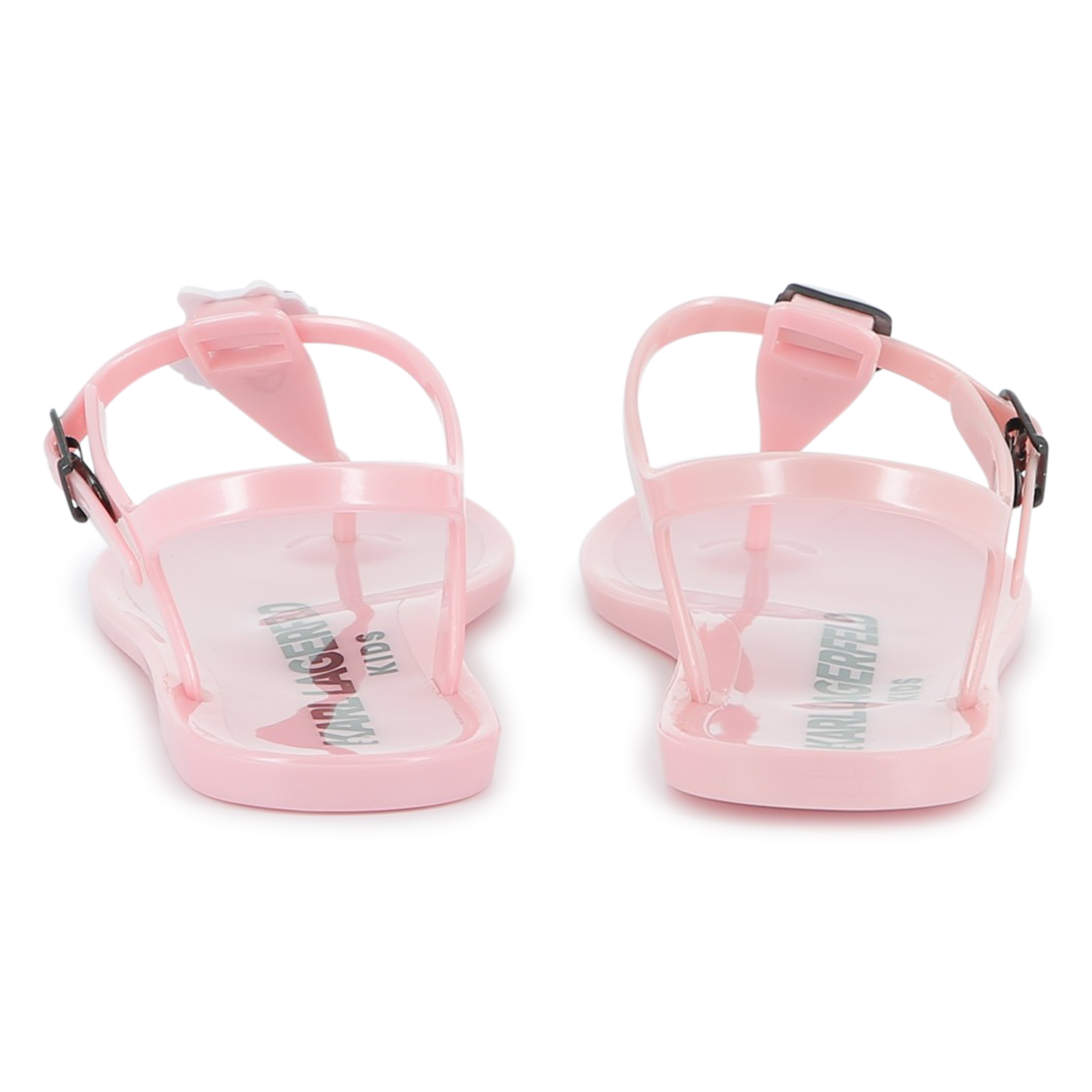 Buckled sandals with badge KARL LAGERFELD KIDS for GIRL