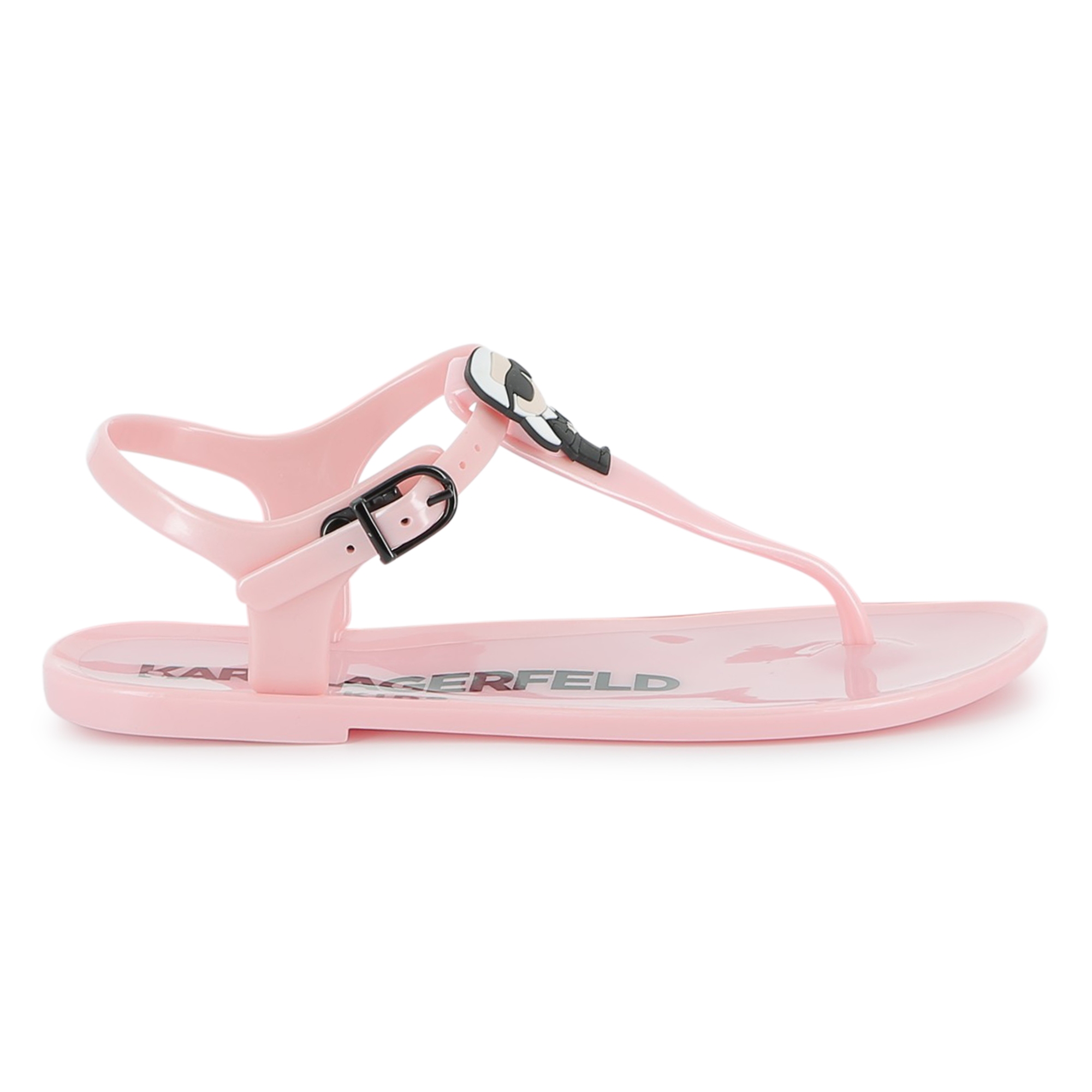 Buckled sandals with badge KARL LAGERFELD KIDS for GIRL