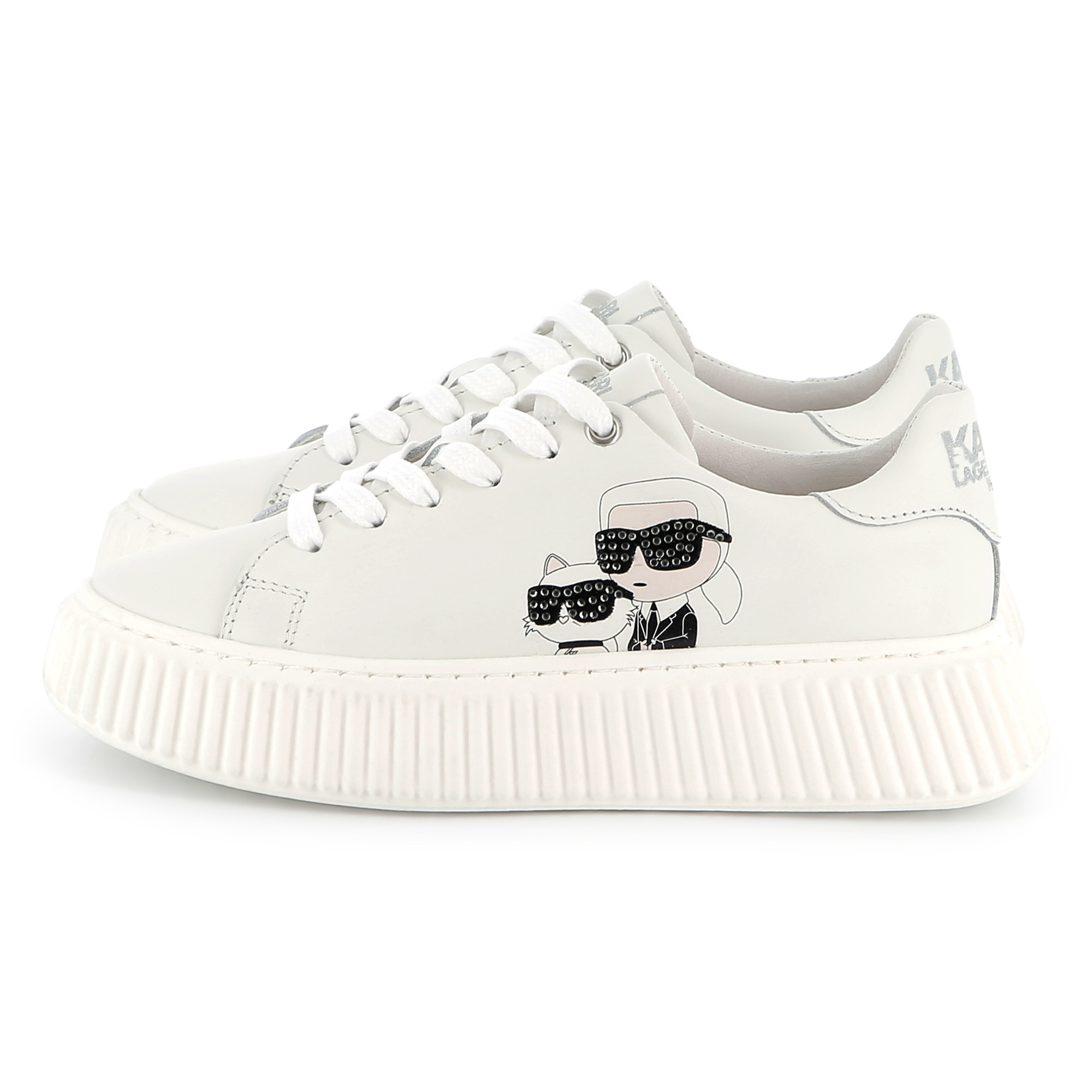 Baskets basses à lacets KARL LAGERFELD KIDS pour FILLE