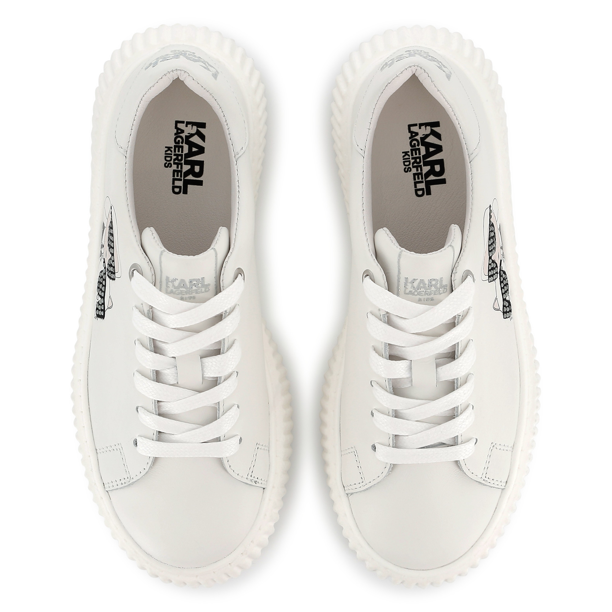 Sneakers basse con lacci KARL LAGERFELD KIDS Per BAMBINA