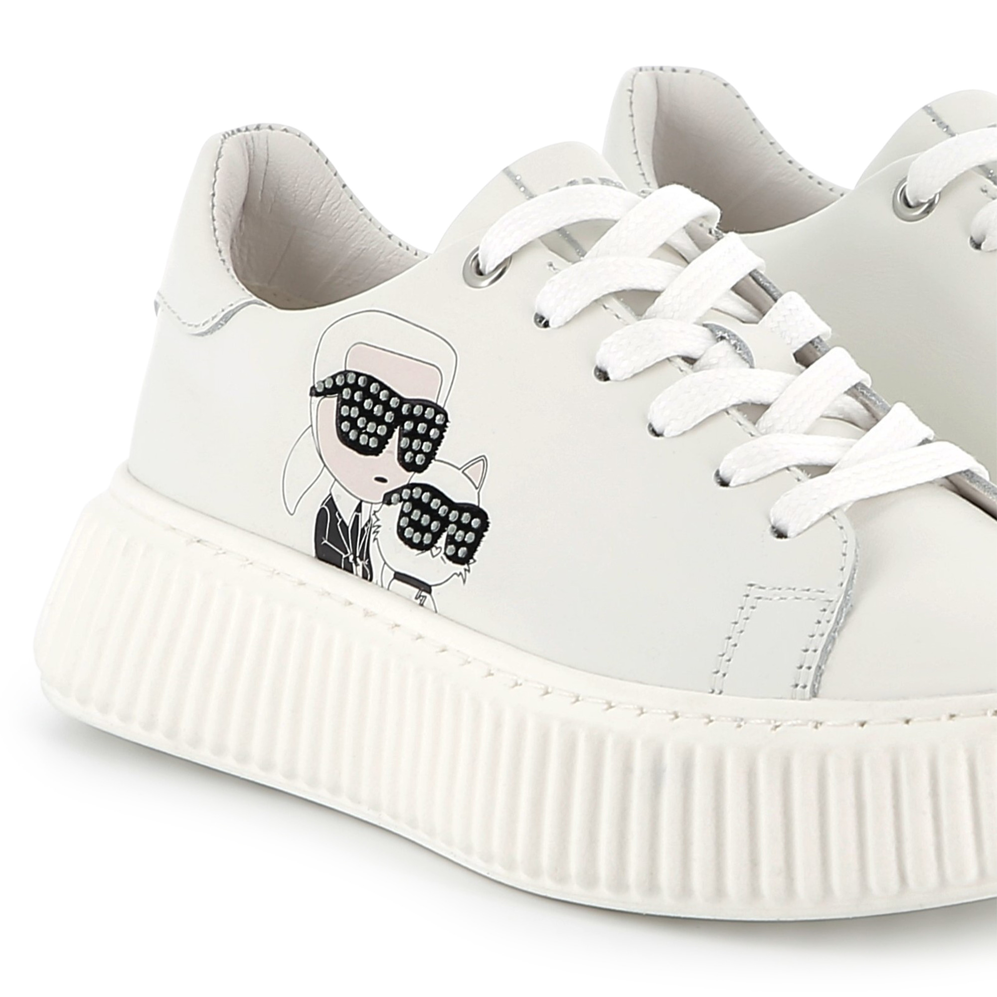 Sneakers basse con lacci KARL LAGERFELD KIDS Per BAMBINA