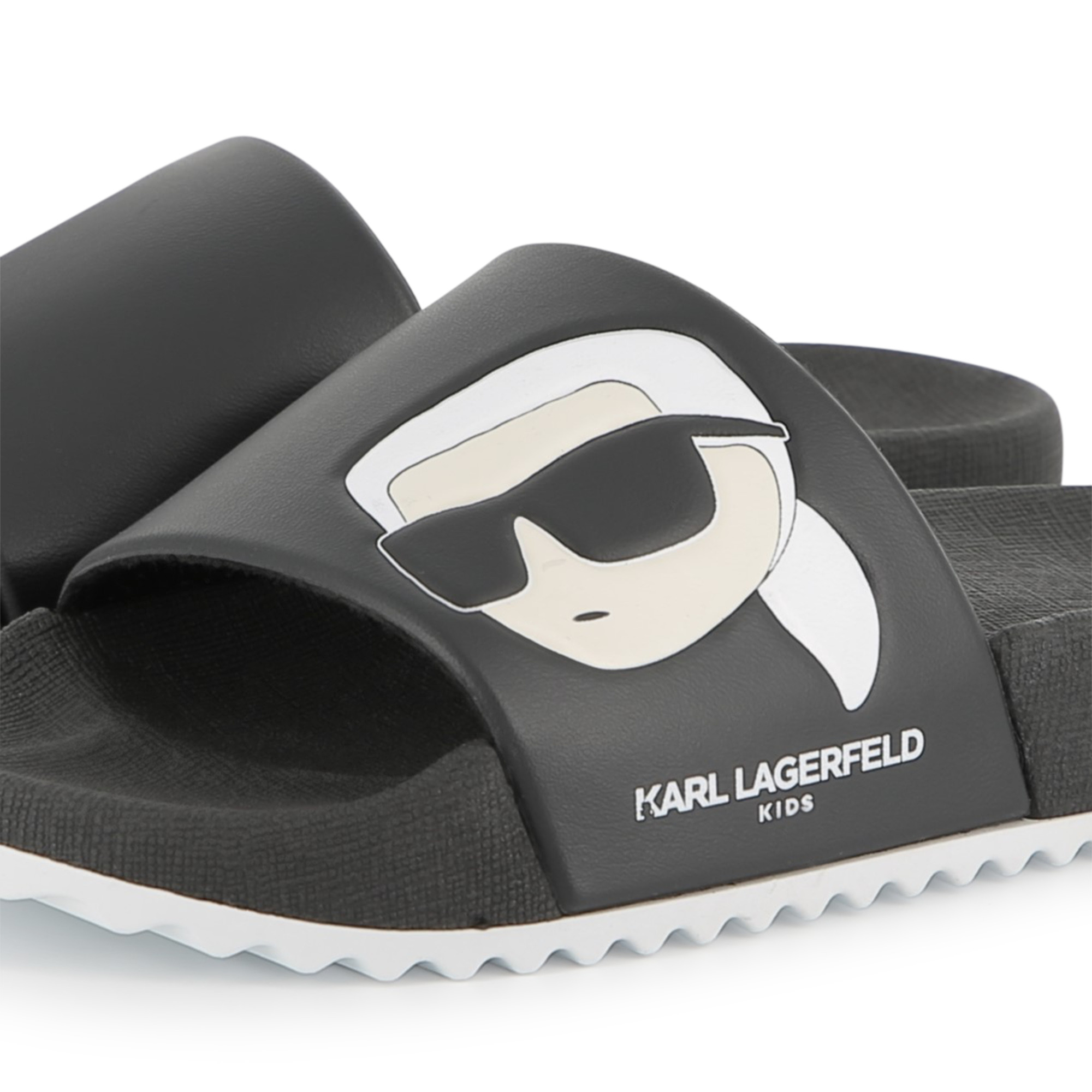 Sliders with design KARL LAGERFELD KIDS for BOY