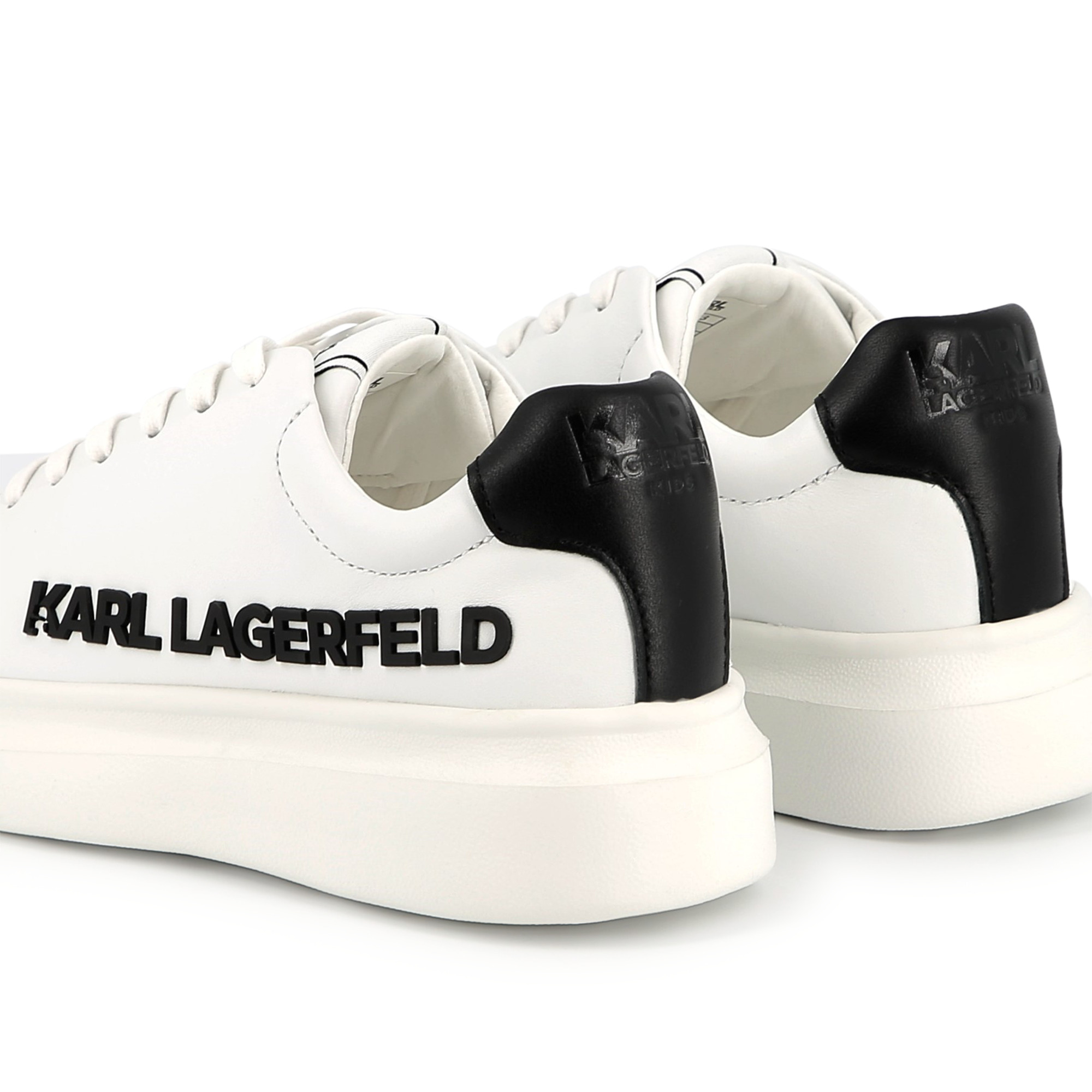 Schnürsneakers aus Leder KARL LAGERFELD KIDS Für UNISEX