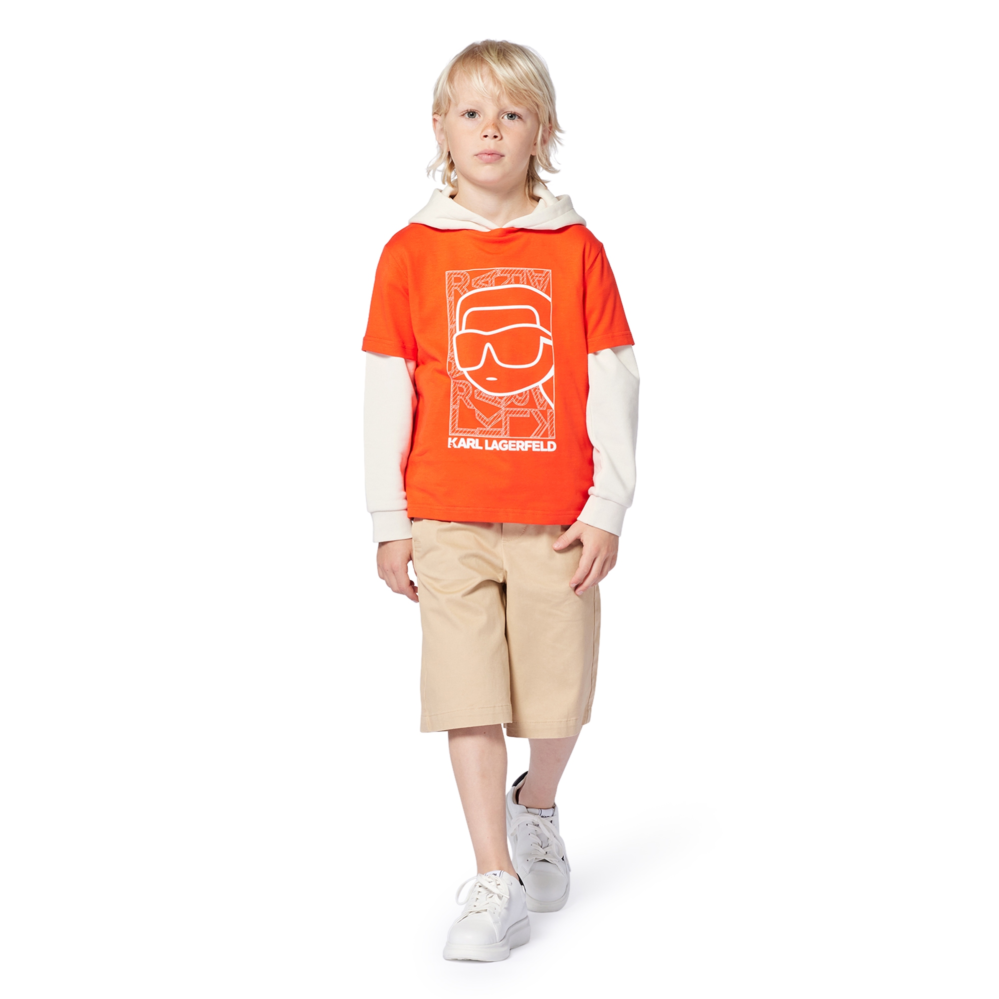 Schnürsneakers aus Leder KARL LAGERFELD KIDS Für UNISEX