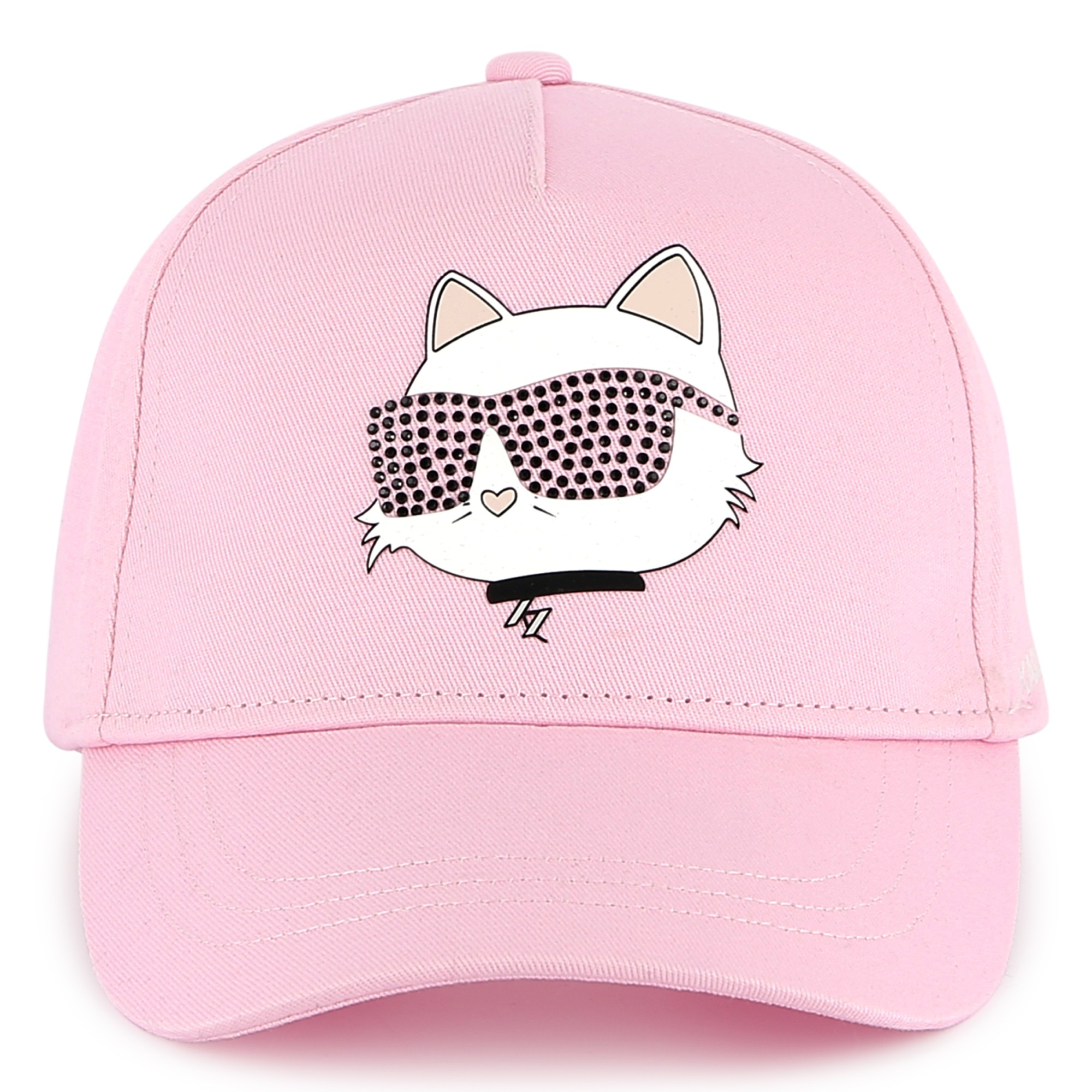 Casquette ajustable en coton KARL LAGERFELD KIDS pour FILLE