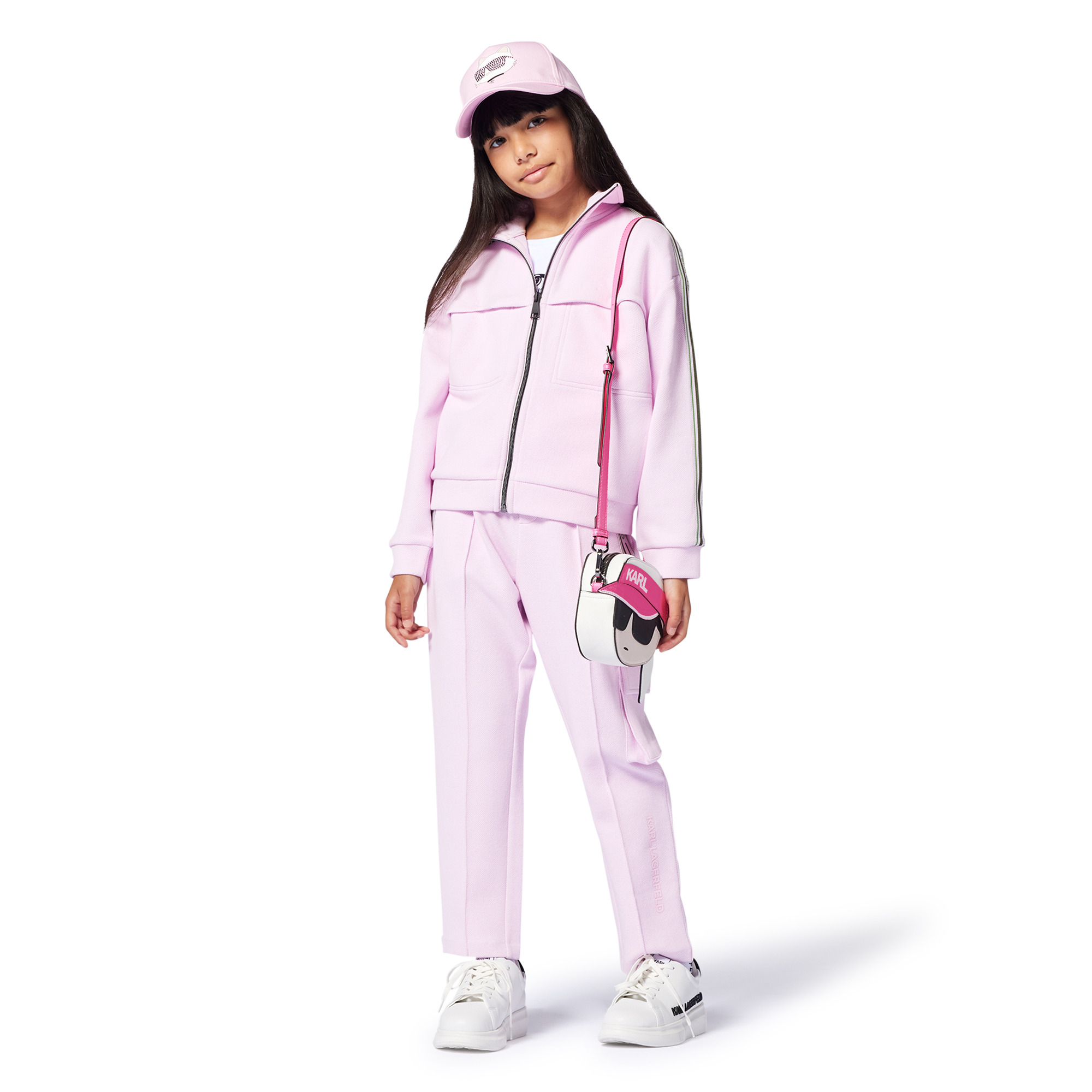 Casquette ajustable en coton KARL LAGERFELD KIDS pour FILLE