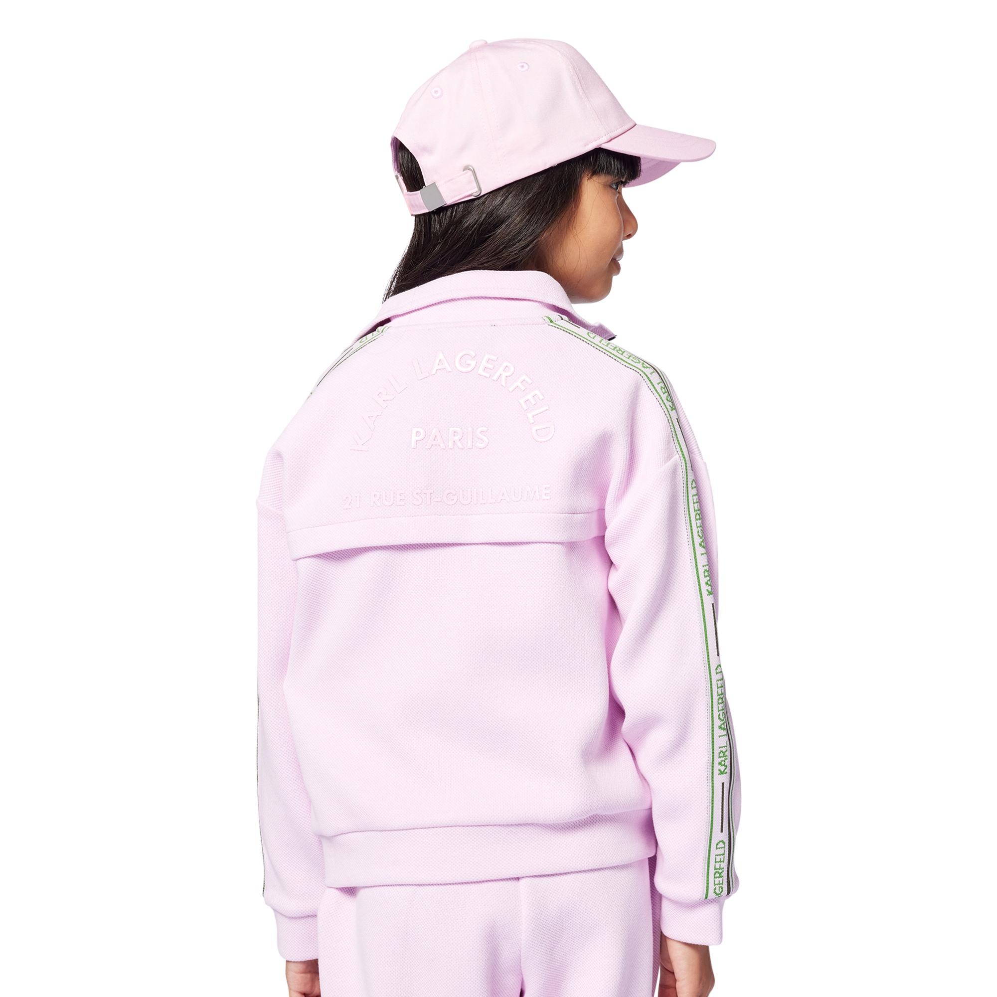 Casquette ajustable en coton KARL LAGERFELD KIDS pour FILLE