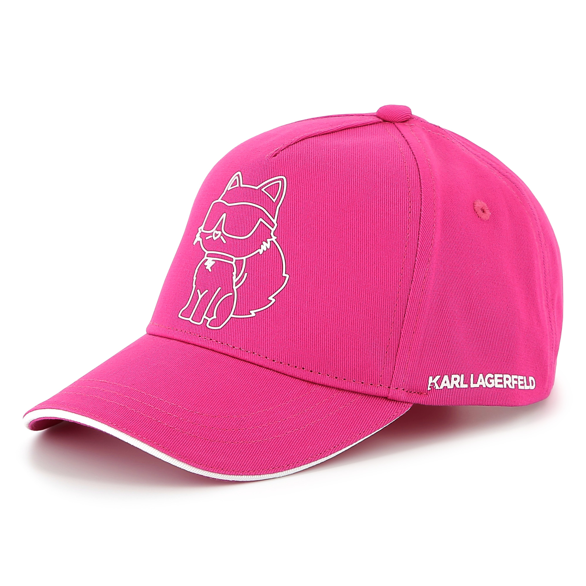 Casquette ajustable en coton KARL LAGERFELD KIDS pour FILLE