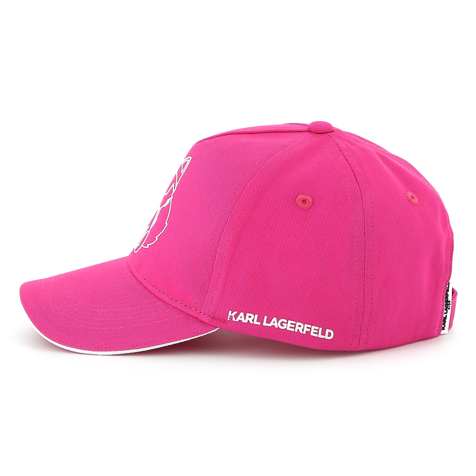 Adjustable cotton baseball cap KARL LAGERFELD KIDS for GIRL