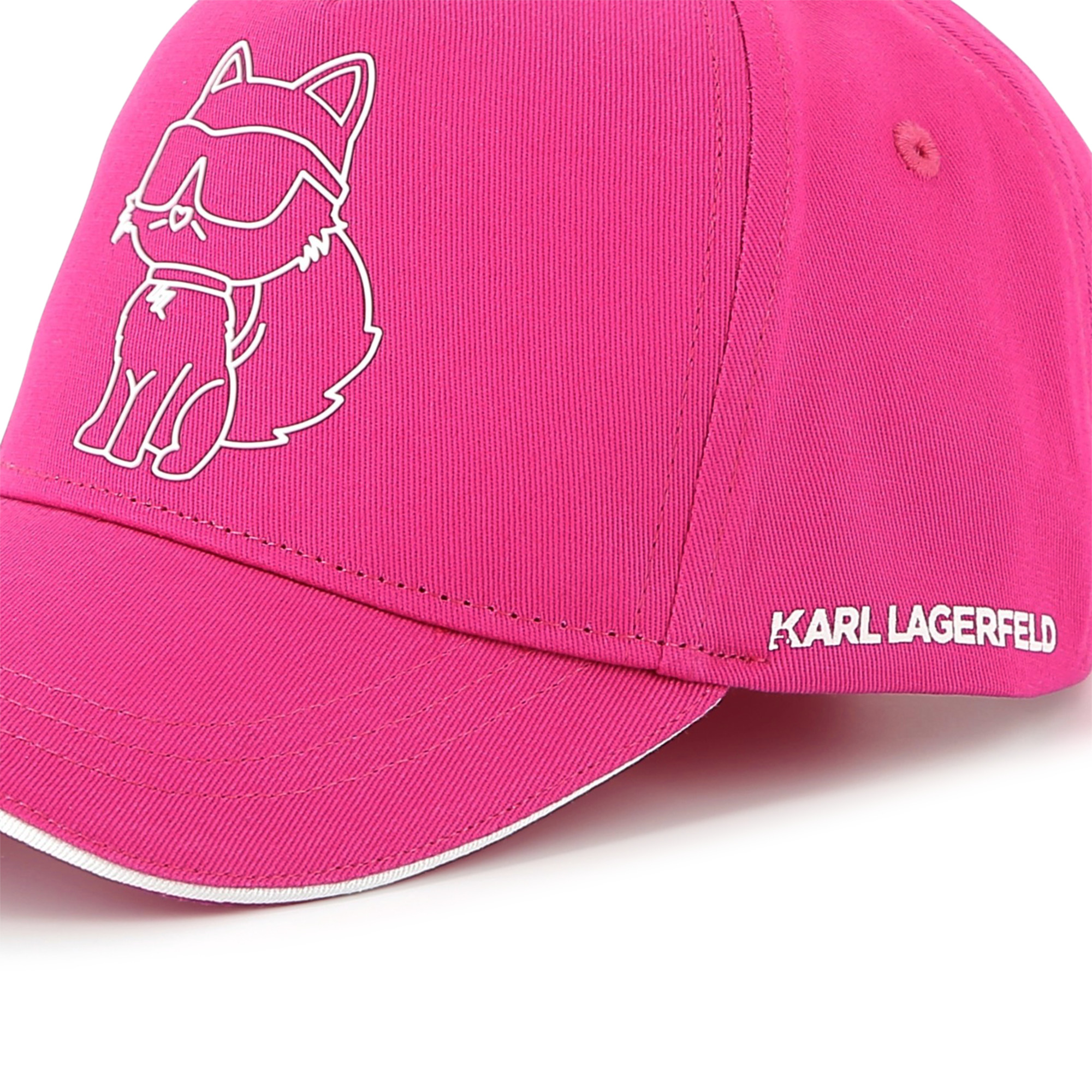 Casquette ajustable en coton KARL LAGERFELD KIDS pour FILLE