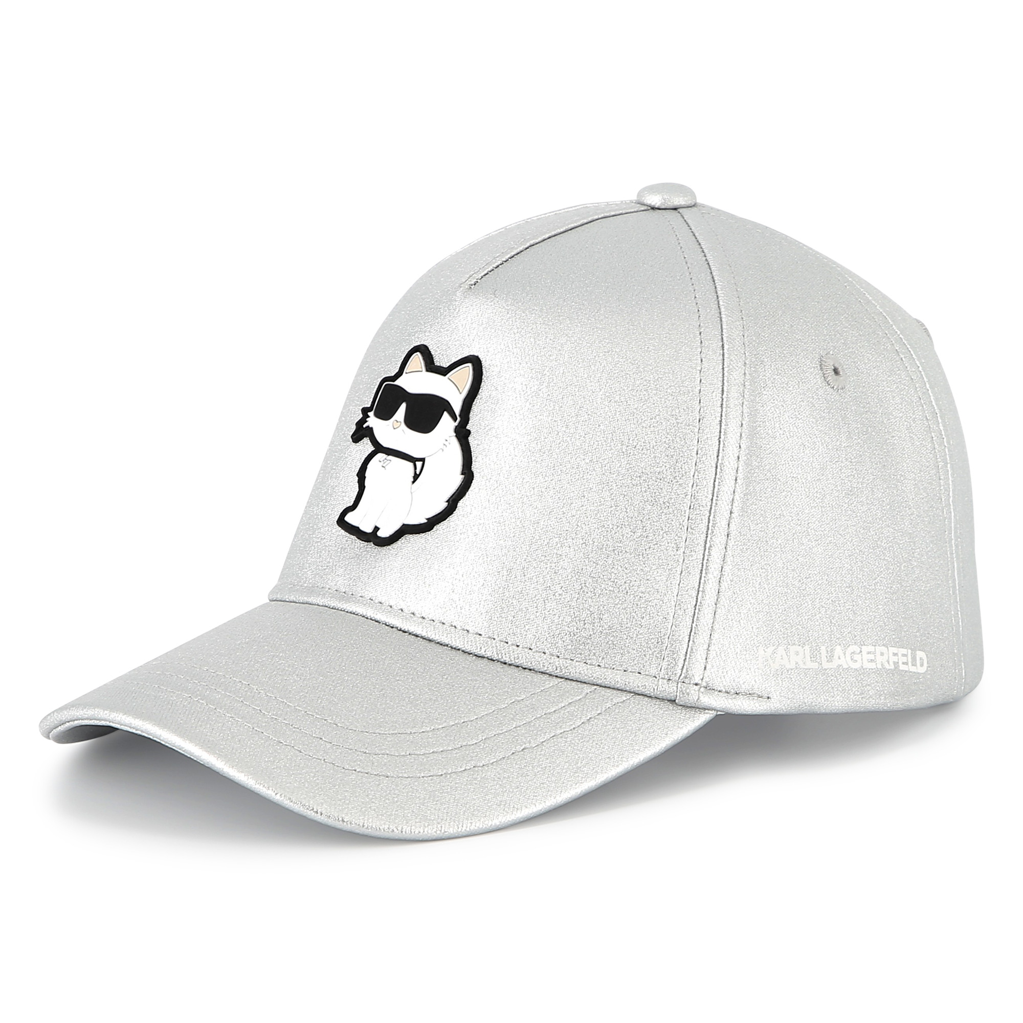 Adjustable cap with badge KARL LAGERFELD KIDS for GIRL