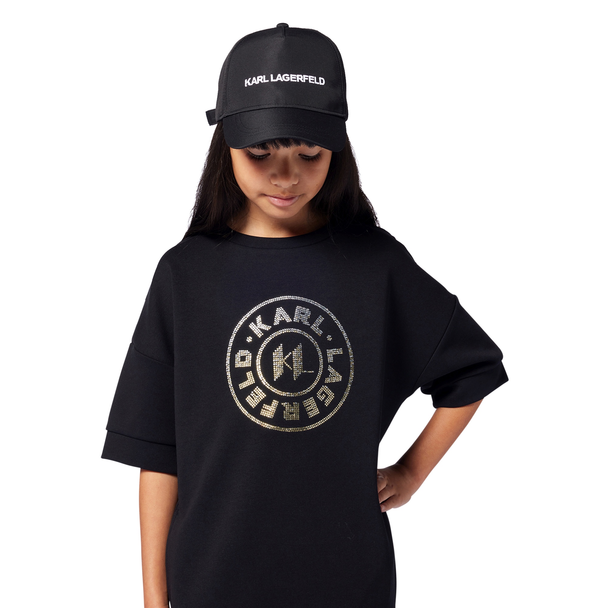 Casquette brodée ajustable KARL LAGERFELD KIDS pour GARCON