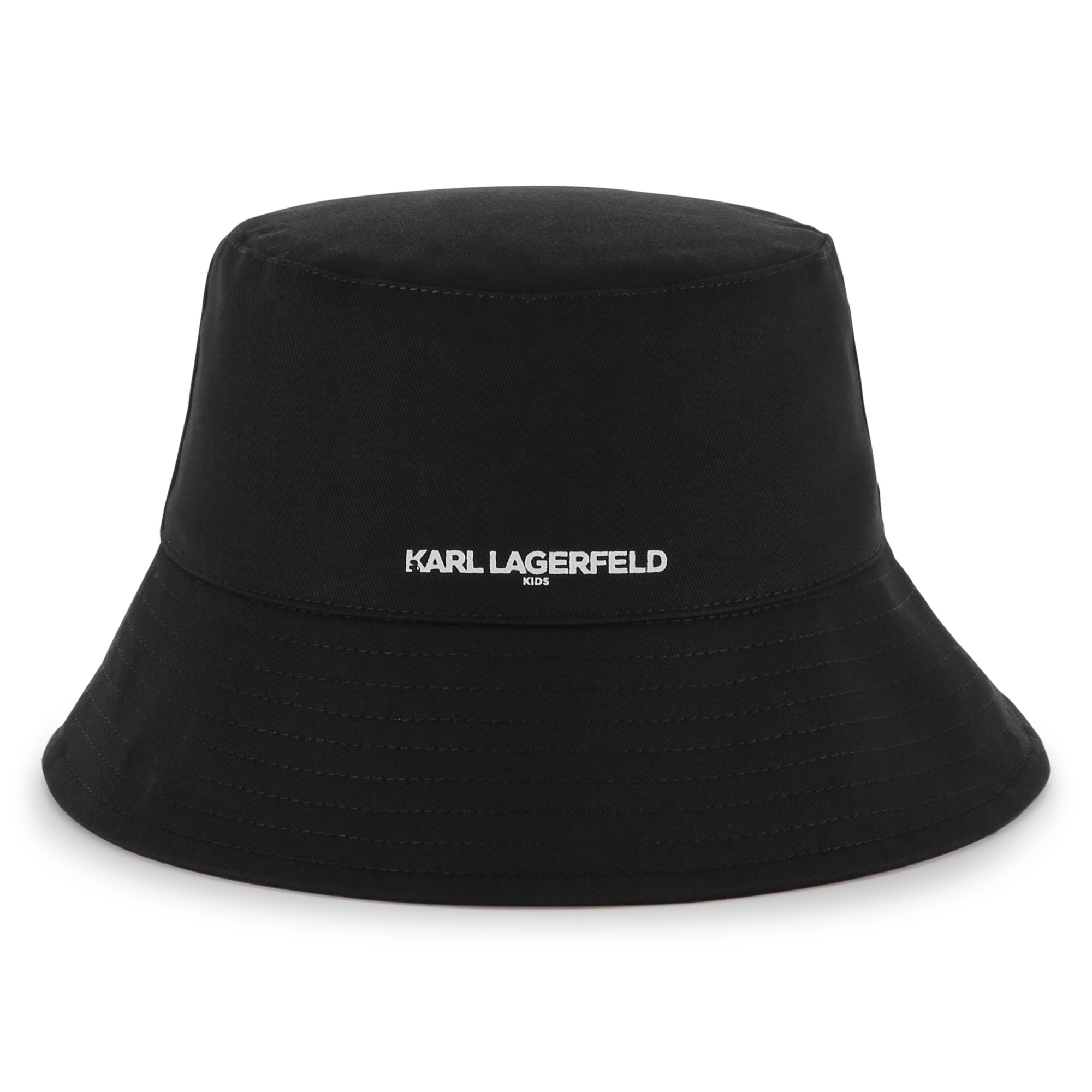 Wide-brimmed cotton bucket hat KARL LAGERFELD KIDS for GIRL