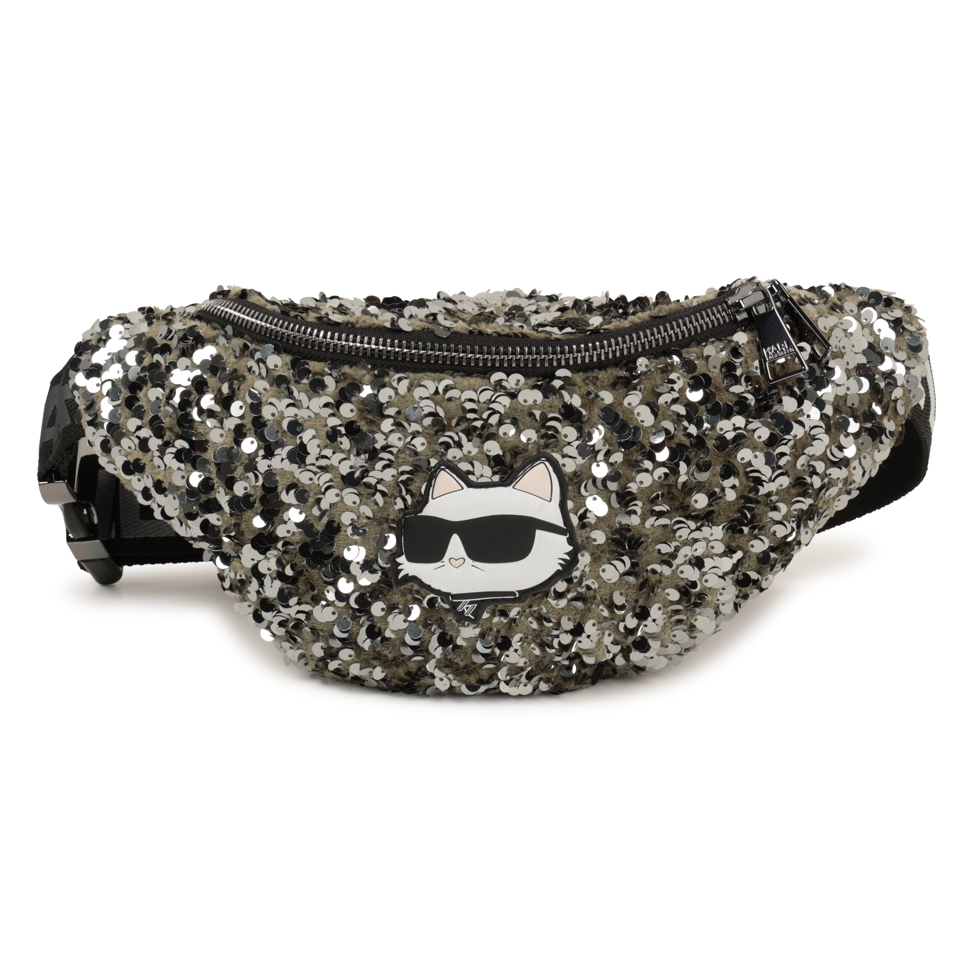 Adjustable sequined bum bag KARL LAGERFELD KIDS for GIRL