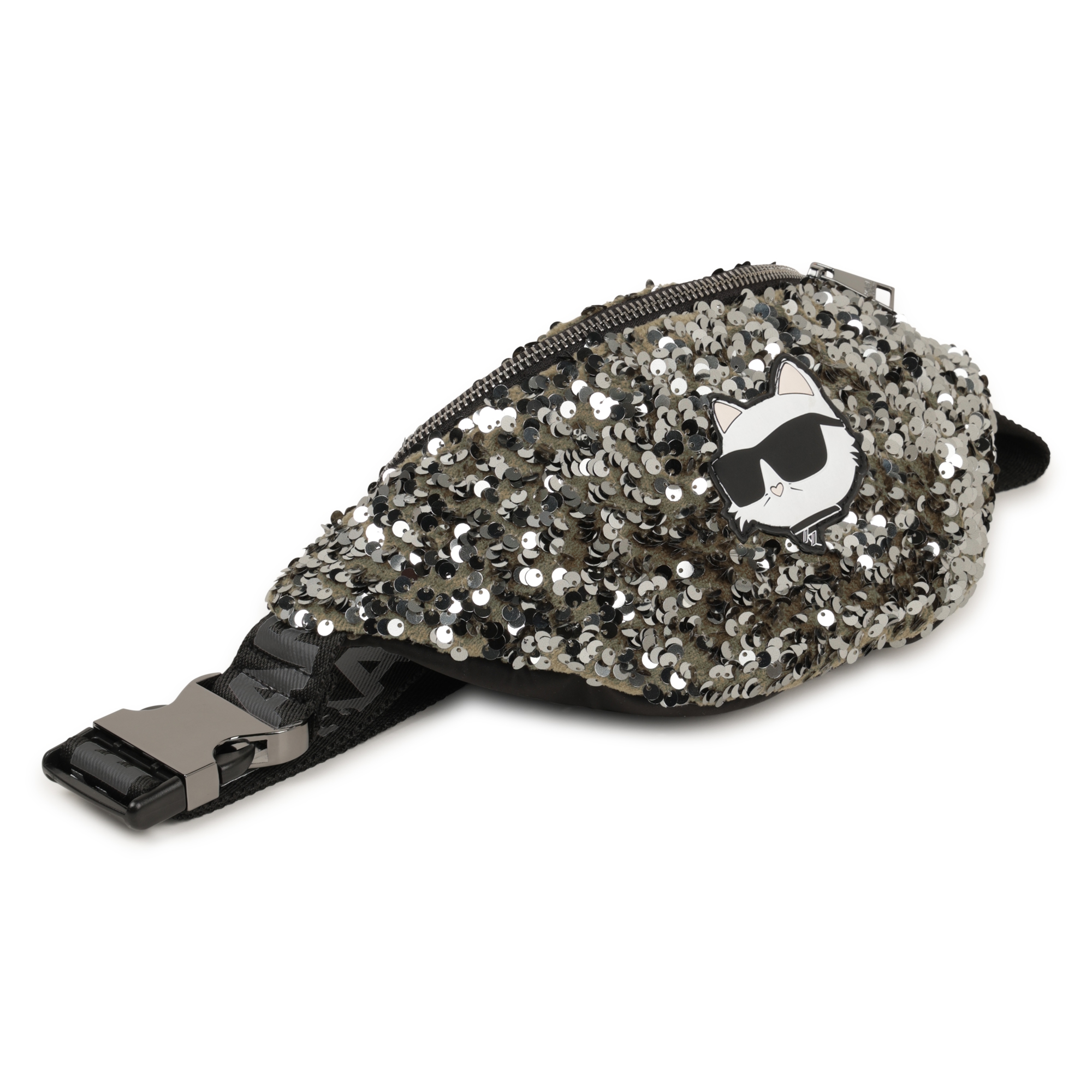 Adjustable sequined bum bag KARL LAGERFELD KIDS for GIRL