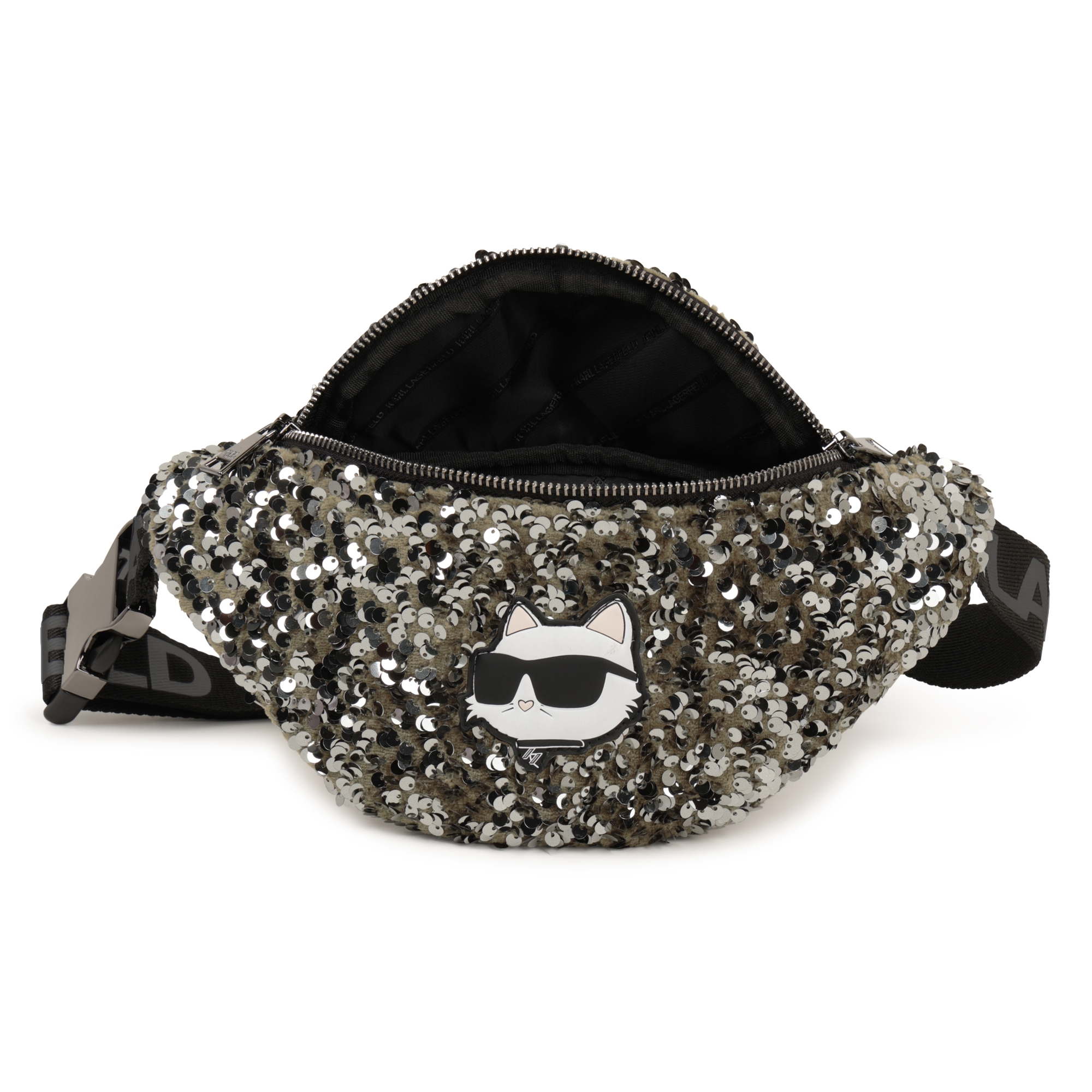 Adjustable sequined bum bag KARL LAGERFELD KIDS for GIRL