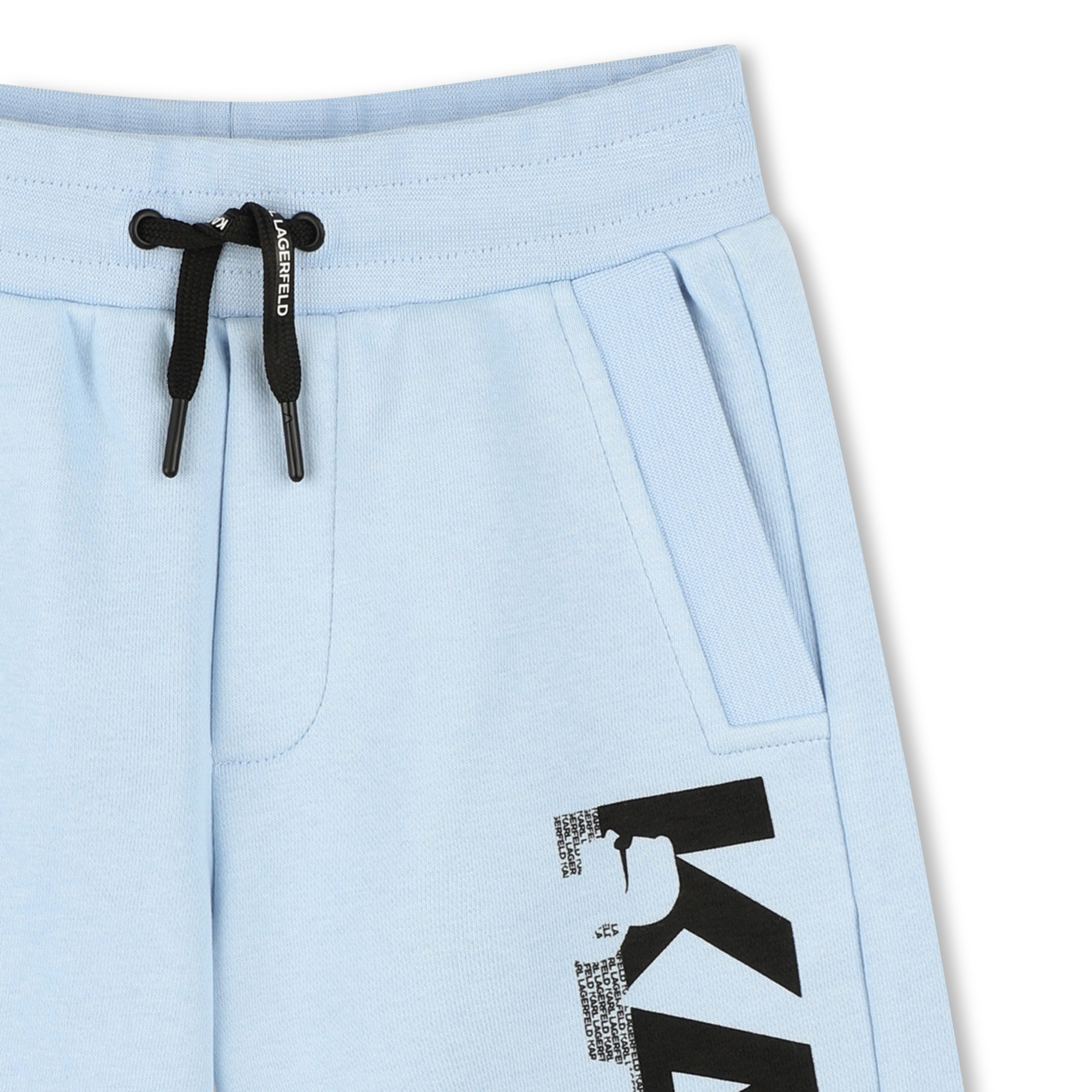 Elasticated cotton Bermudas KARL LAGERFELD KIDS for BOY