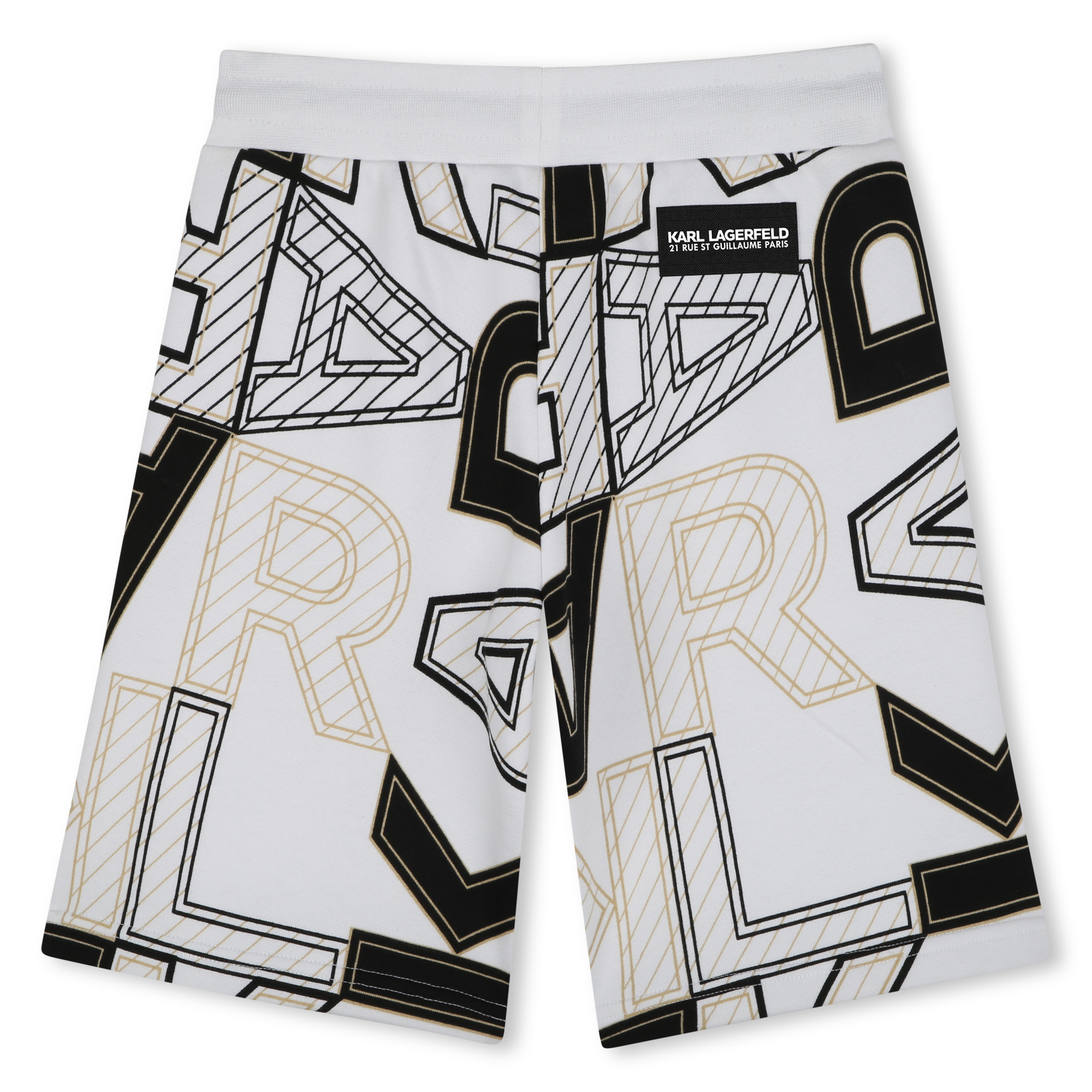 Printed cotton Bermuda shorts KARL LAGERFELD KIDS for BOY