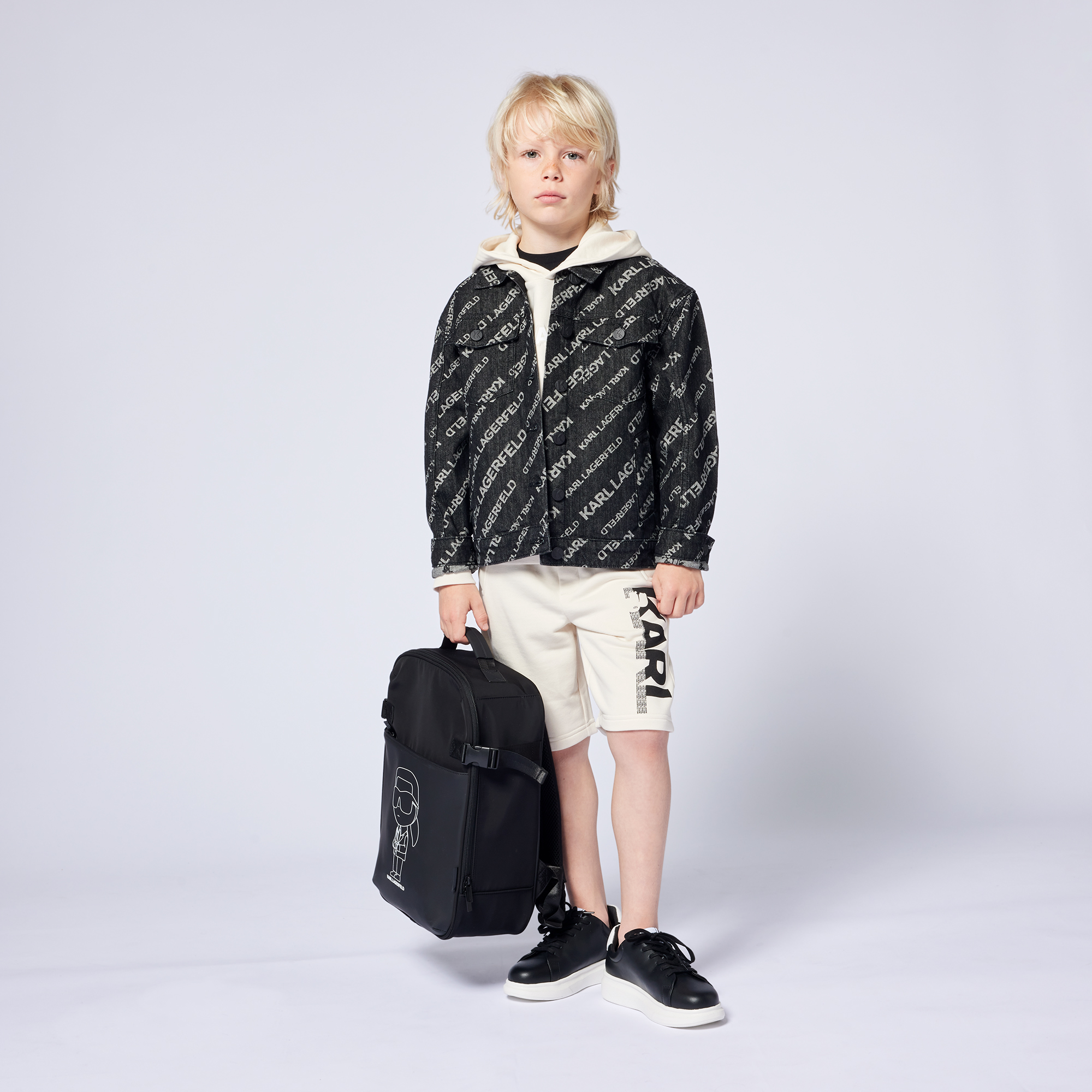 Denim jacket KARL LAGERFELD KIDS for BOY