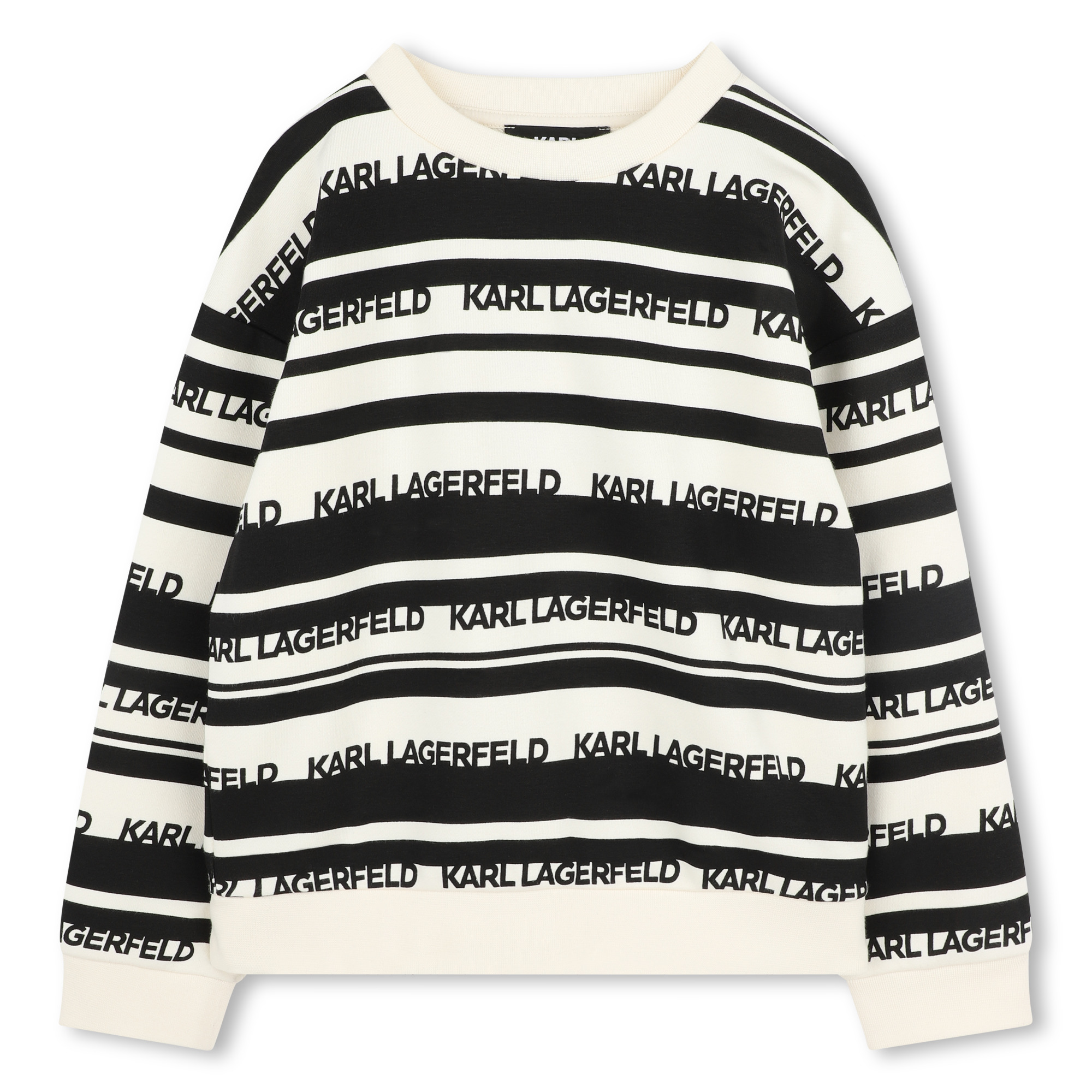 Gestreepte sweater KARL LAGERFELD KIDS Voor