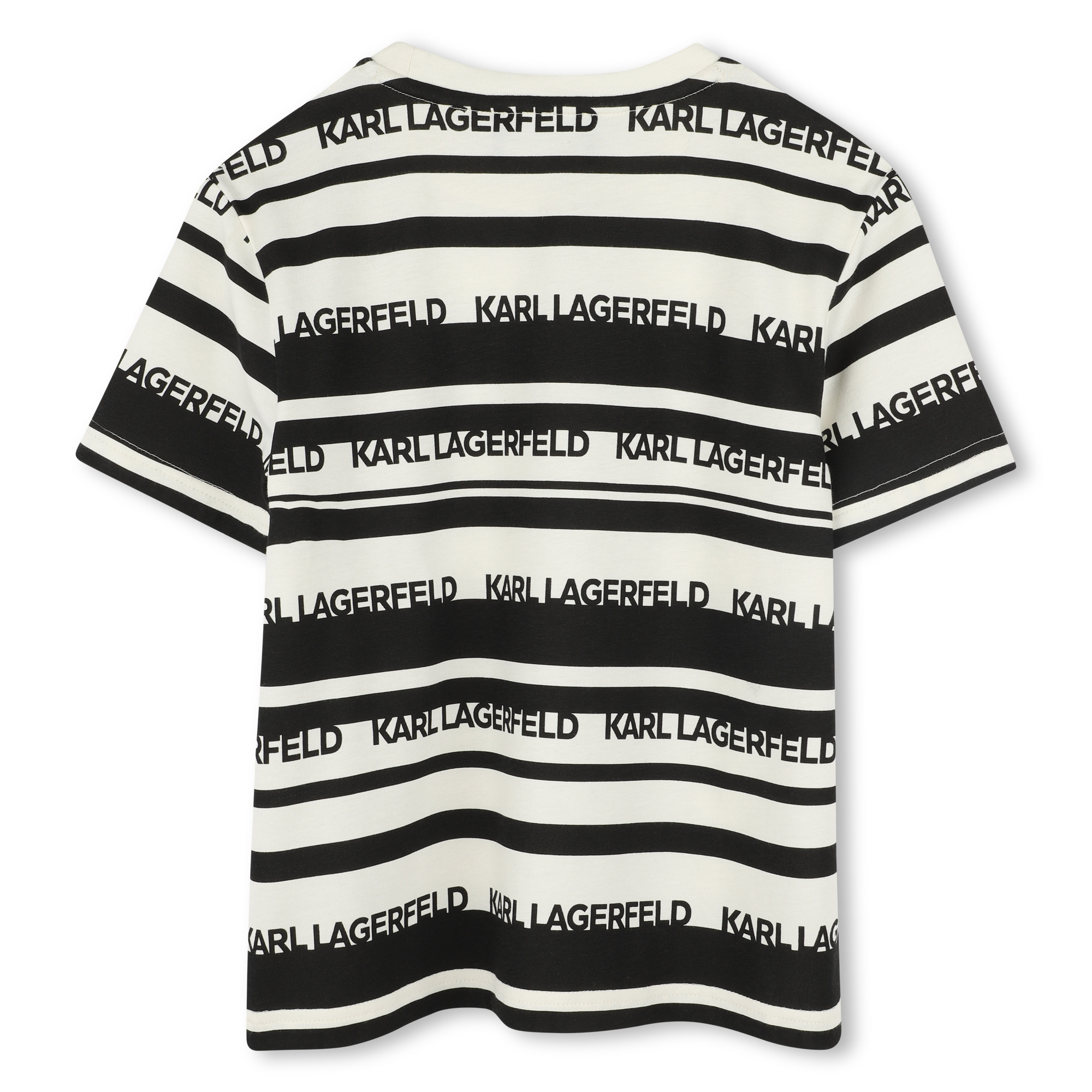 Striped short-sleeved T-shirt KARL LAGERFELD KIDS for BOY