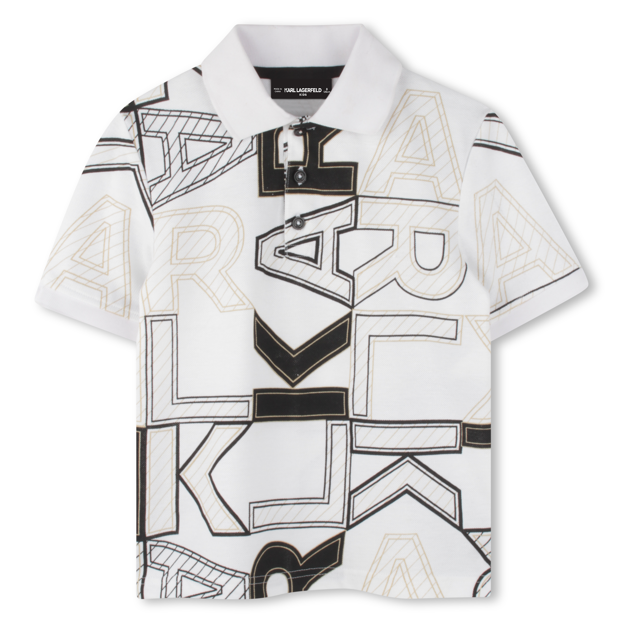 Short-sleeved polo shirt KARL LAGERFELD KIDS for BOY