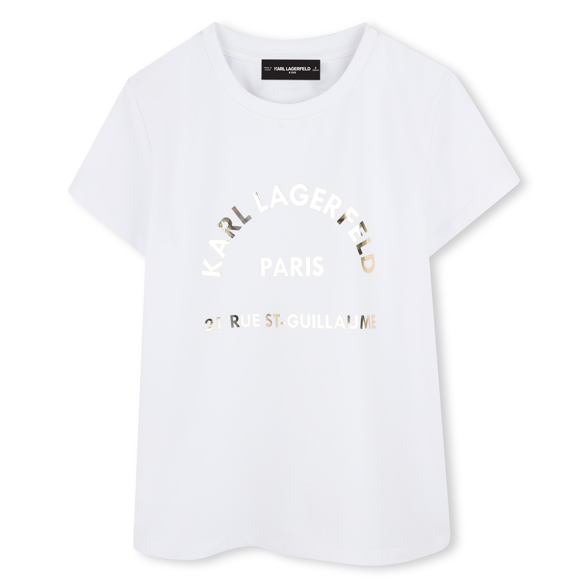 Short-sleeved T-shirt KARL LAGERFELD KIDS for GIRL