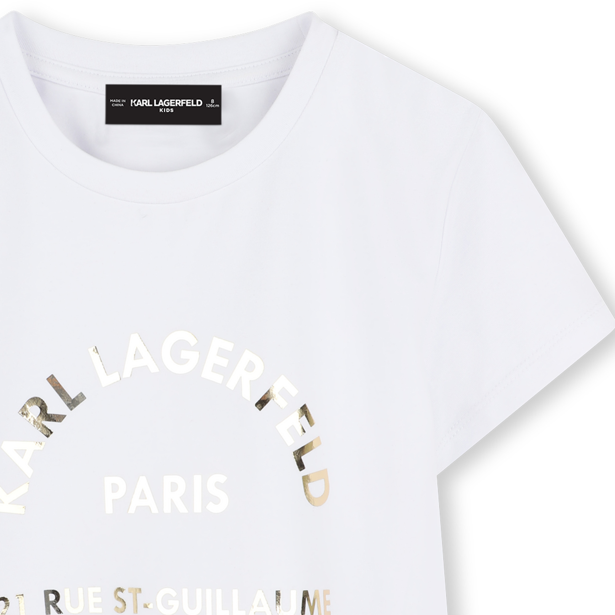 Short-sleeved T-shirt KARL LAGERFELD KIDS for GIRL