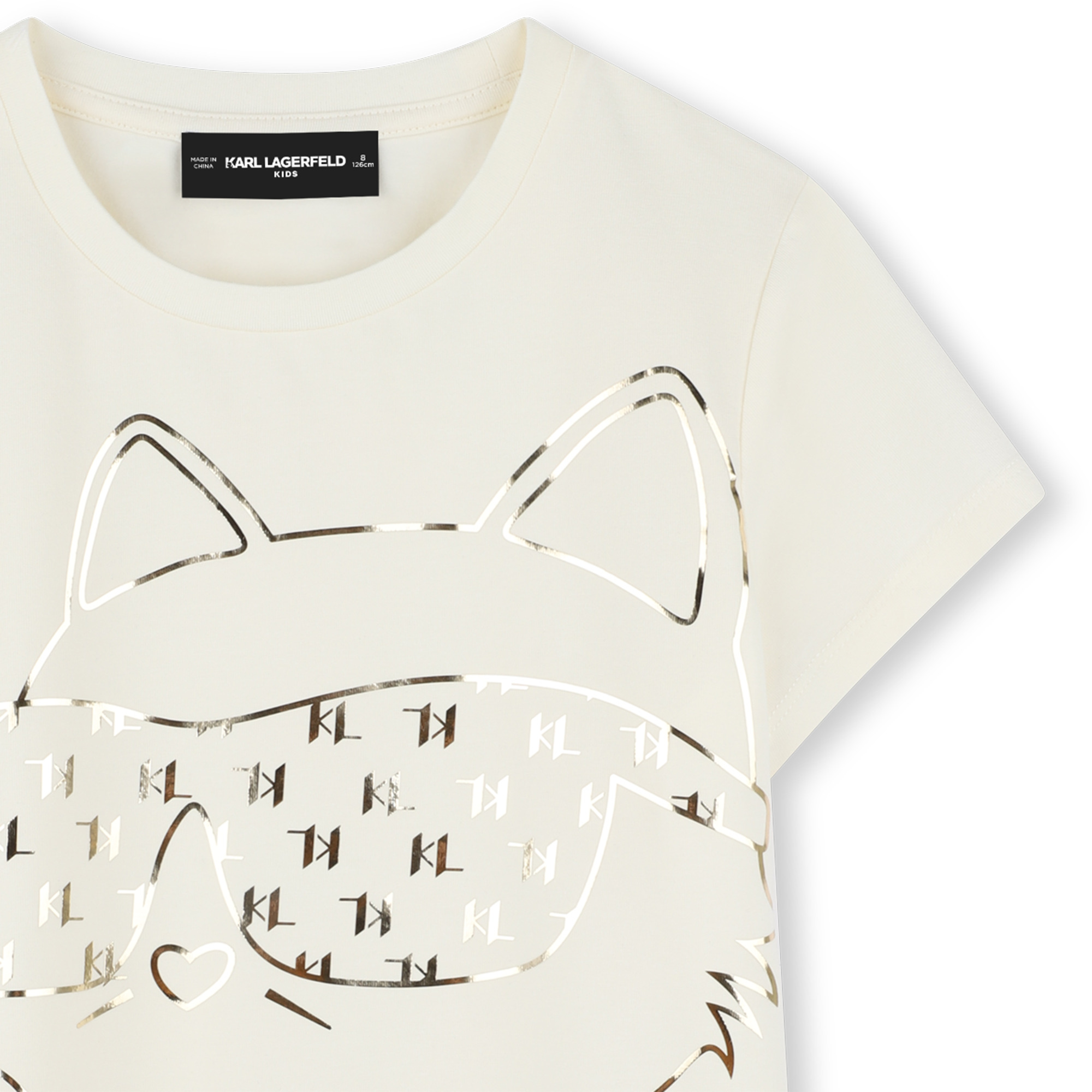 Short-sleeved T-shirt KARL LAGERFELD KIDS for GIRL