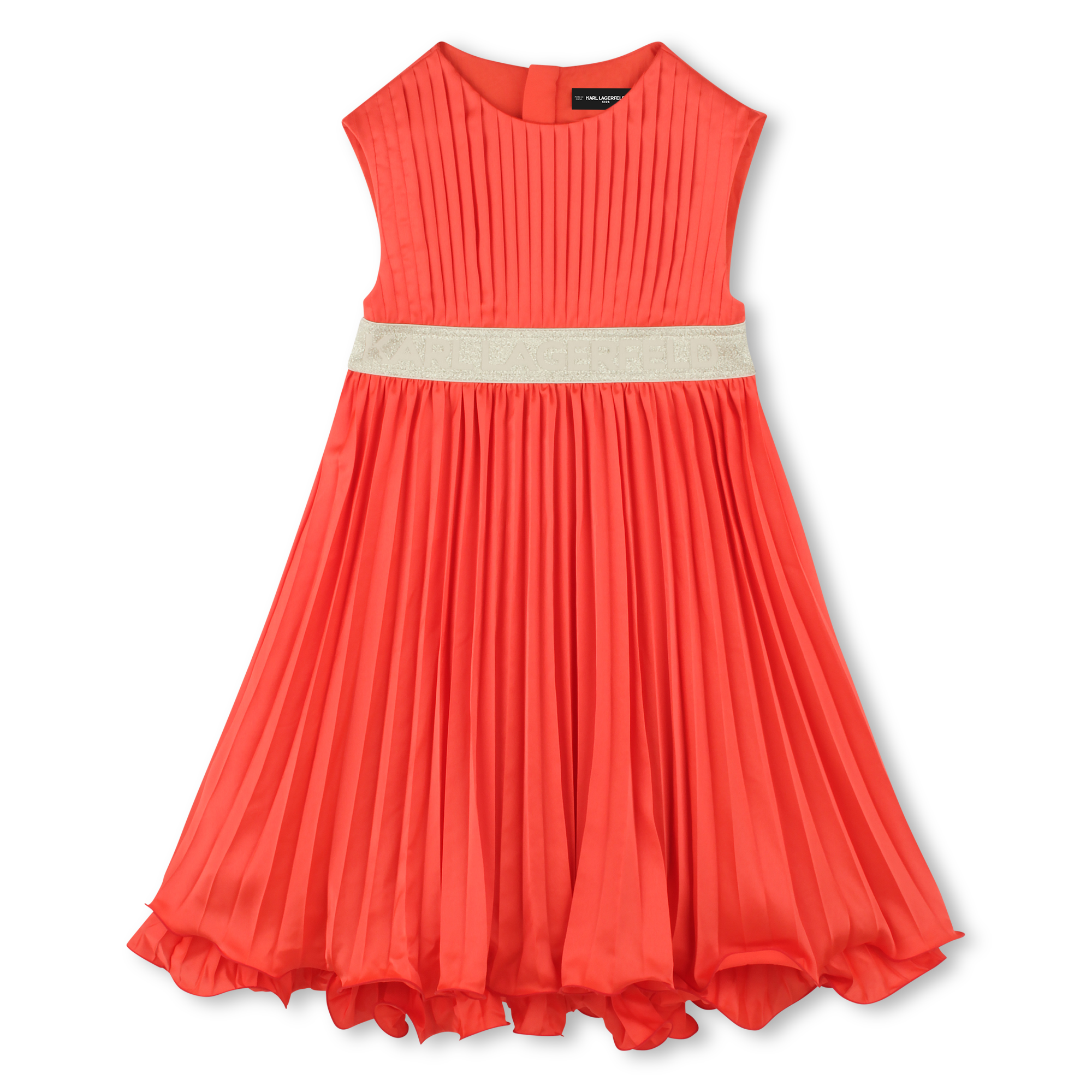 Pleated formal dress KARL LAGERFELD KIDS for GIRL