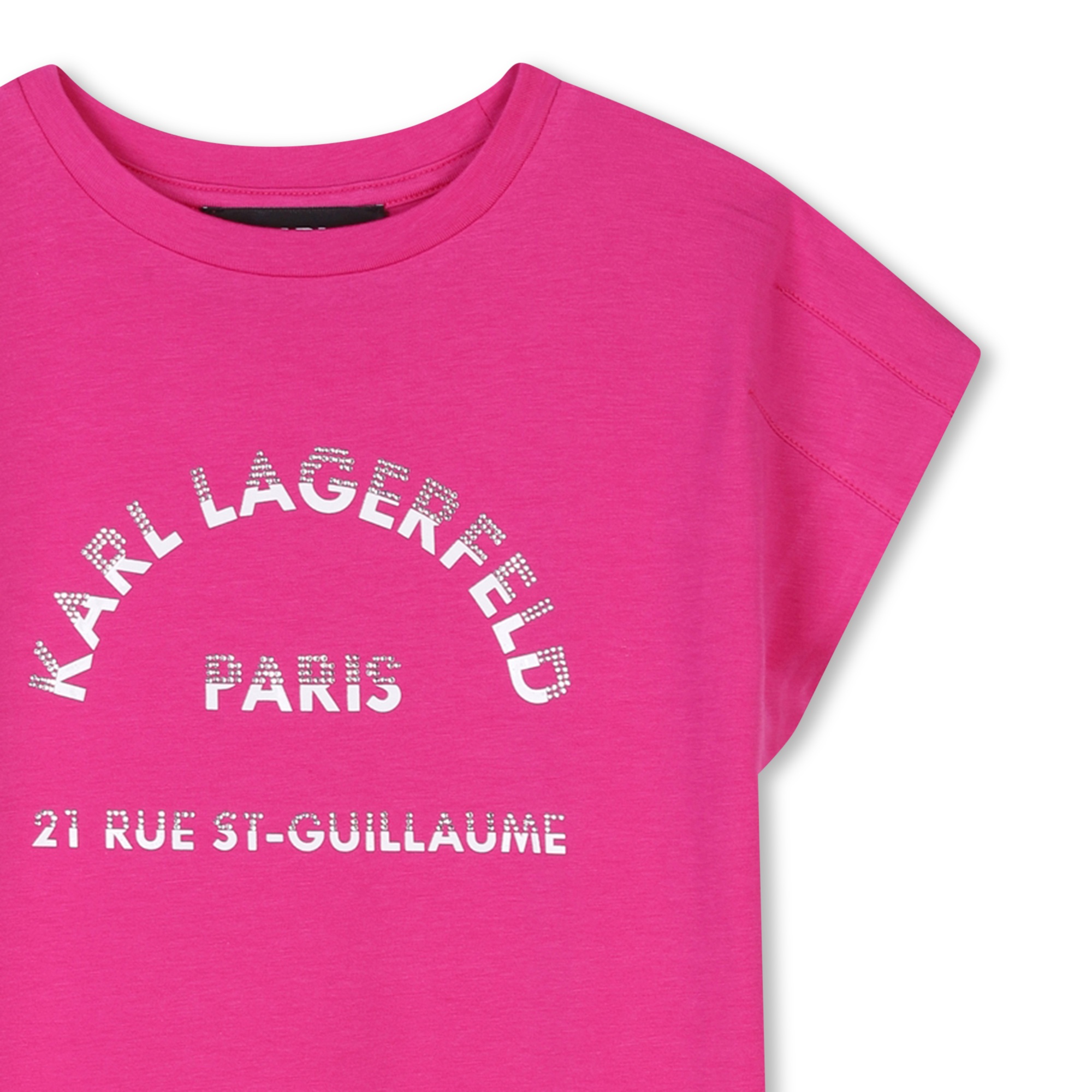 Novelty short-sleeved dress KARL LAGERFELD KIDS for GIRL